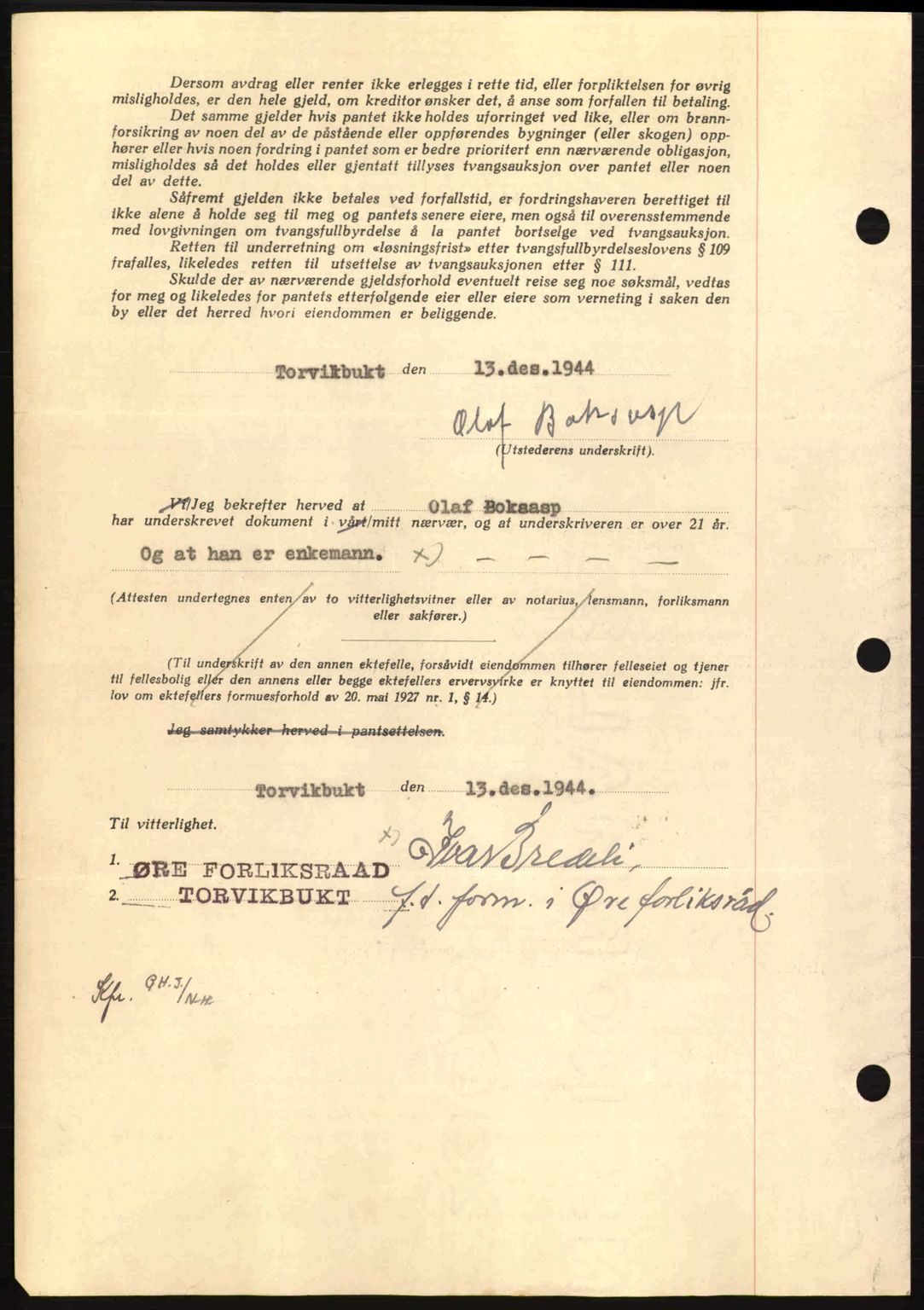 Nordmøre sorenskriveri, AV/SAT-A-4132/1/2/2Ca: Pantebok nr. B92, 1944-1945, Dagboknr: 159/1945