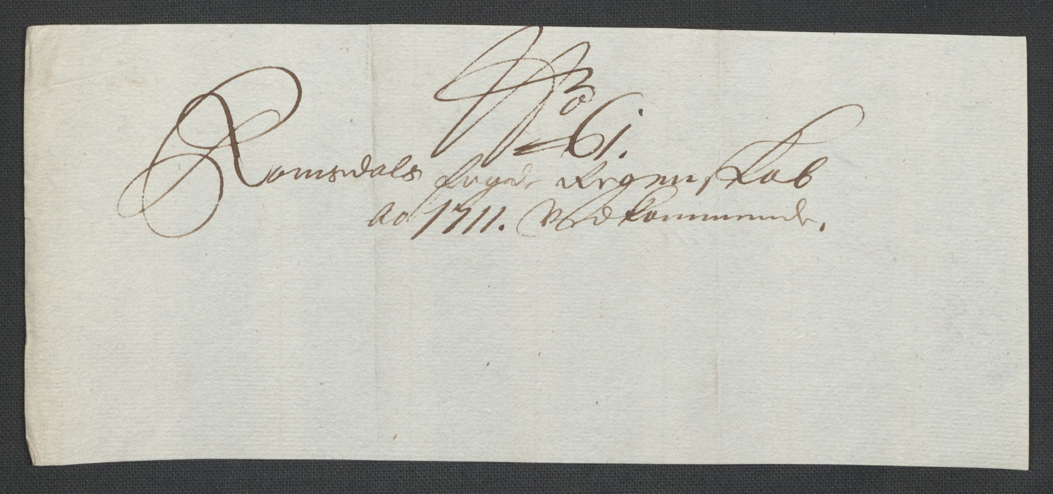 Rentekammeret inntil 1814, Reviderte regnskaper, Fogderegnskap, AV/RA-EA-4092/R55/L3660: Fogderegnskap Romsdal, 1711, s. 315