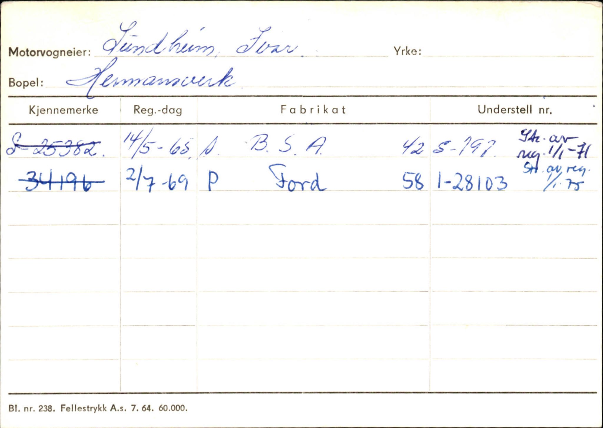 Statens vegvesen, Sogn og Fjordane vegkontor, AV/SAB-A-5301/4/F/L0126: Eigarregister Fjaler M-Å. Leikanger A-Å, 1945-1975, s. 1756