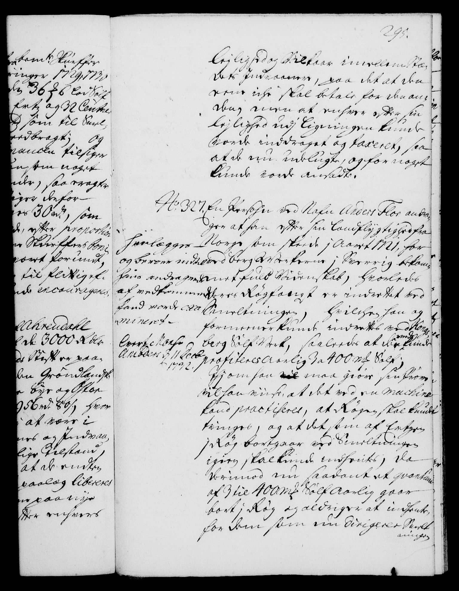 Rentekammeret, Kammerkanselliet, RA/EA-3111/G/Gh/Gha/L0014: Norsk ekstraktmemorialprotokoll. Merket RK 53.59, 1731-1732, s. 295
