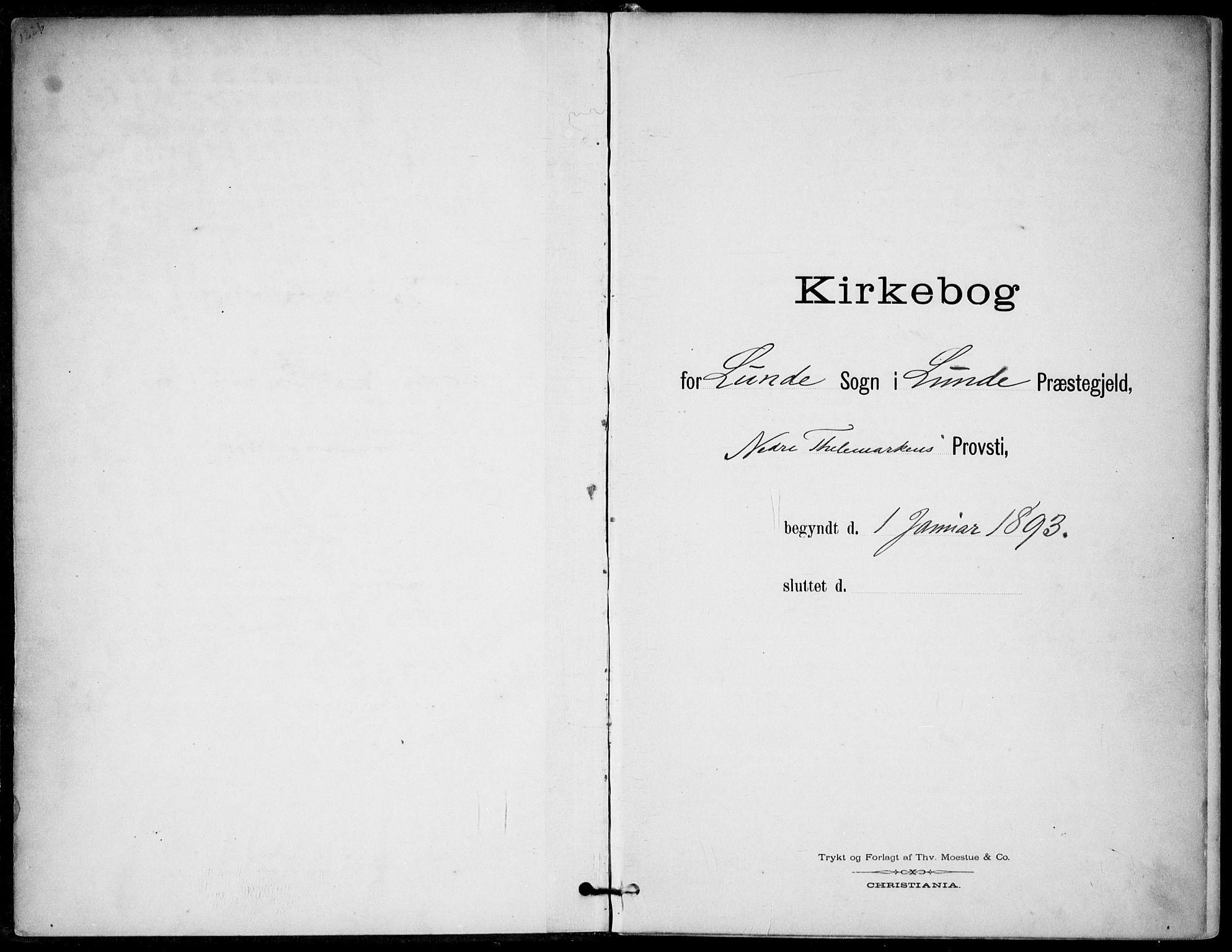 Lunde kirkebøker, AV/SAKO-A-282/F/Fa/L0003: Ministerialbok nr. I 3, 1893-1902