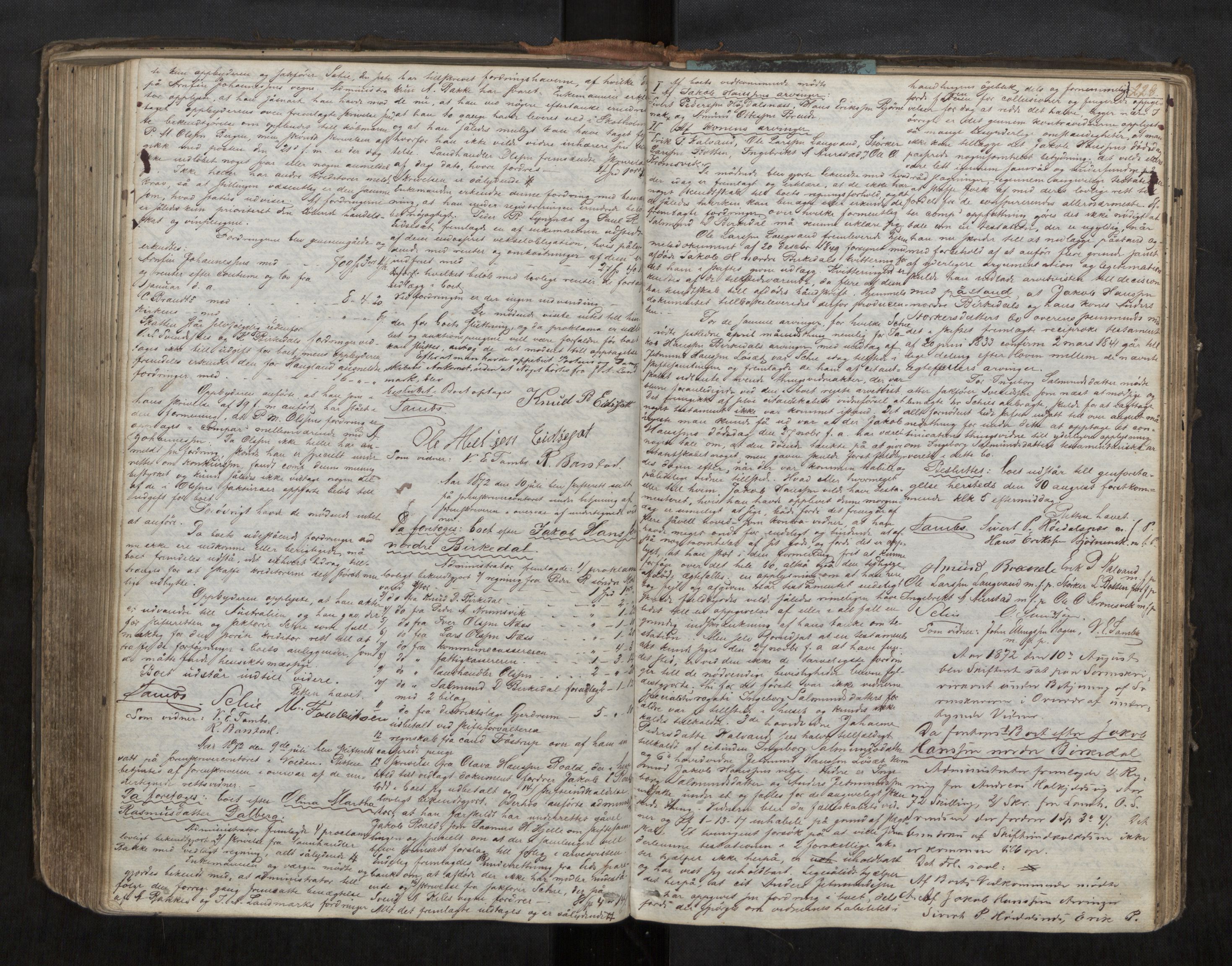 Søre Sunnmøre sorenskriveri, AV/SAT-A-4122/1/3/3B/L0003: Skiftebehandlings- / Skifteforhandlingsprotokollar, 1861-1876, s. 228