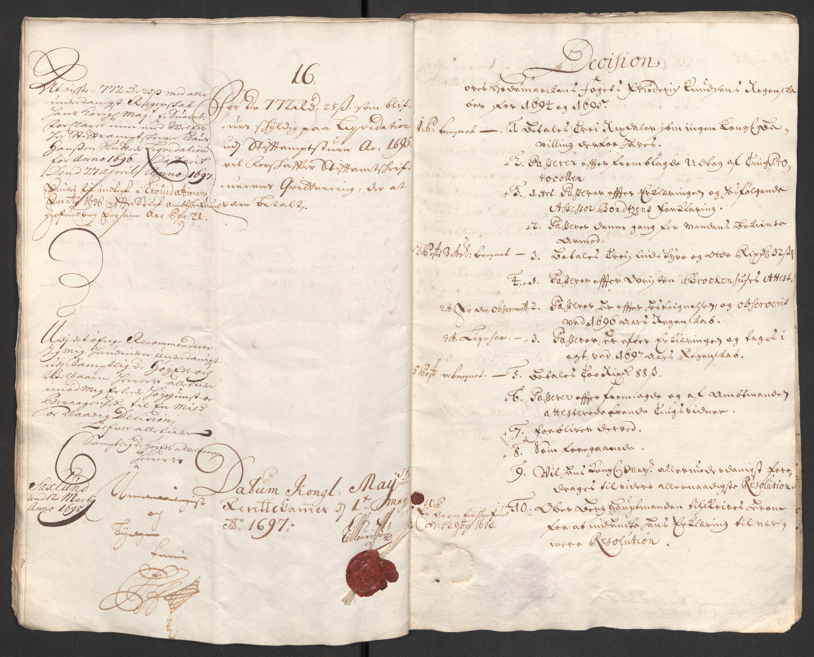 Rentekammeret inntil 1814, Reviderte regnskaper, Fogderegnskap, AV/RA-EA-4092/R16/L1037: Fogderegnskap Hedmark, 1697-1698, s. 219