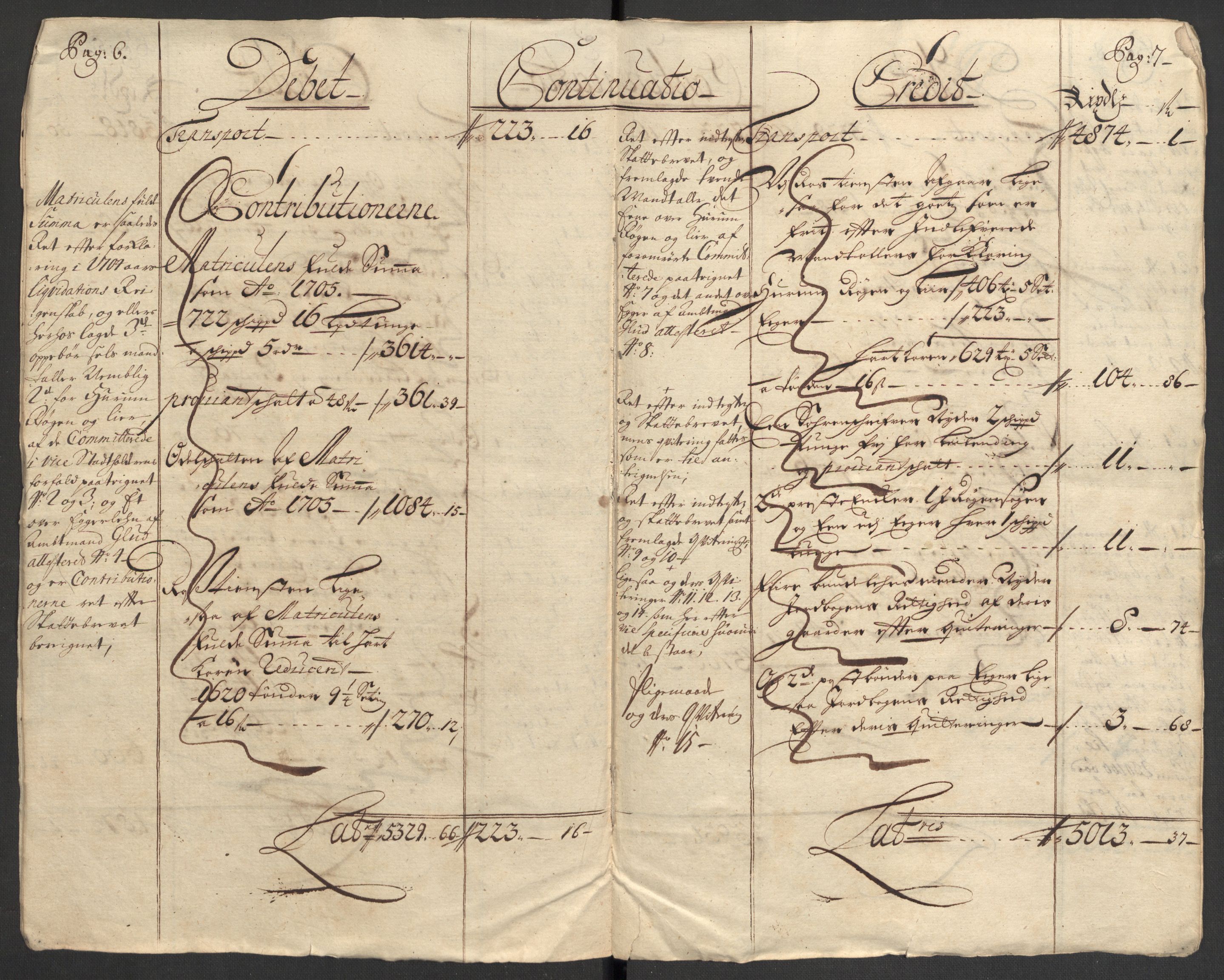 Rentekammeret inntil 1814, Reviderte regnskaper, Fogderegnskap, AV/RA-EA-4092/R30/L1701: Fogderegnskap Hurum, Røyken, Eiker og Lier, 1706-1707, s. 6