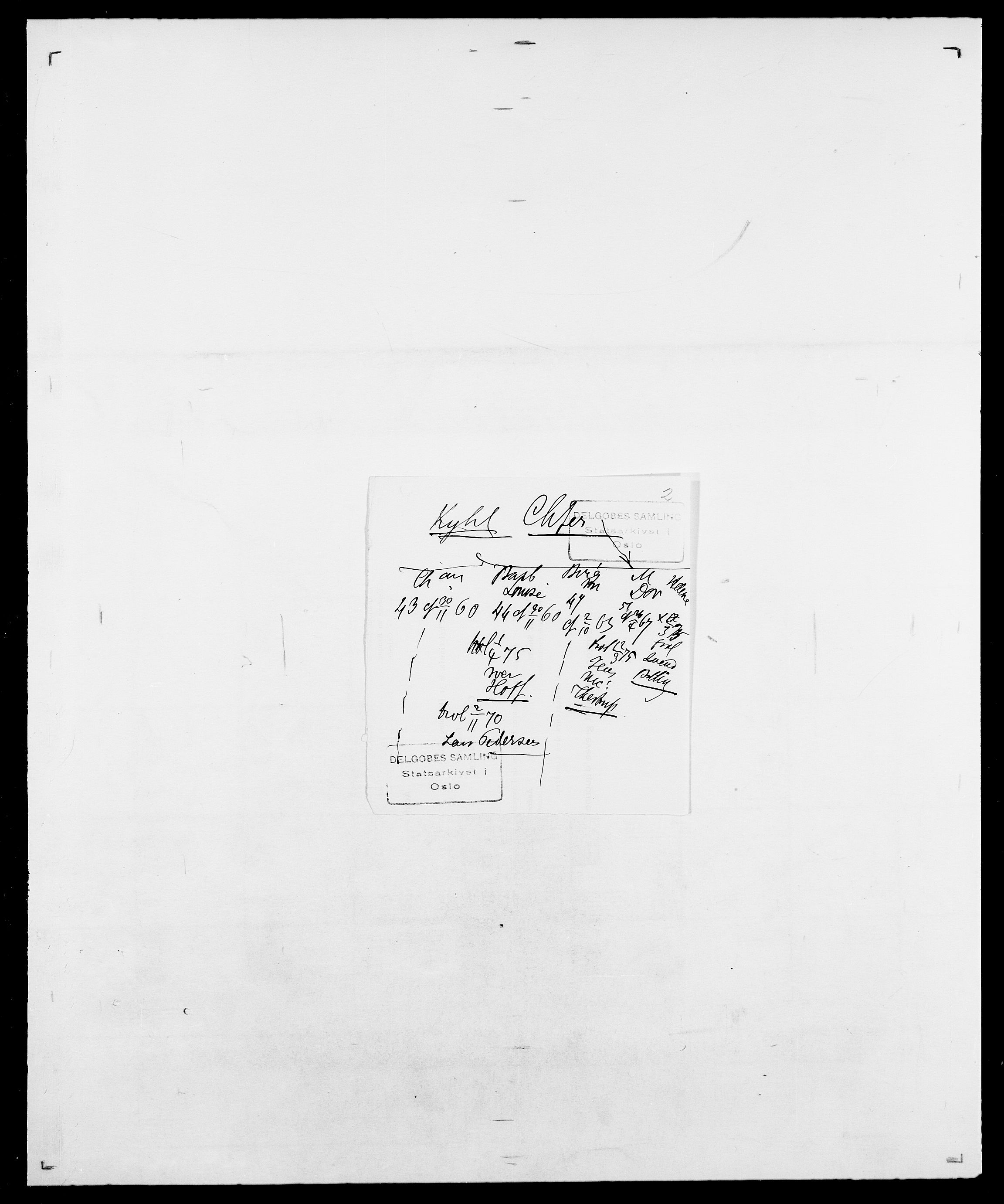 Delgobe, Charles Antoine - samling, AV/SAO-PAO-0038/D/Da/L0022: Krog - Lasteen, s. 256