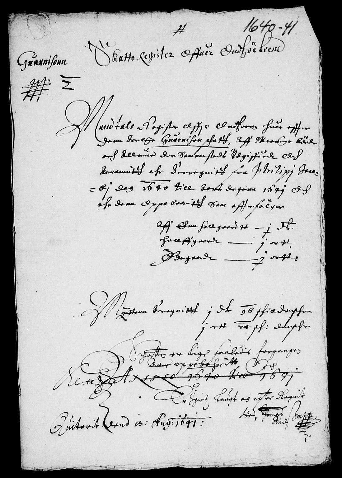 Rentekammeret inntil 1814, Reviderte regnskaper, Lensregnskaper, AV/RA-EA-5023/R/Rb/Rbe/L0002: Onsøy len, 1615-1650