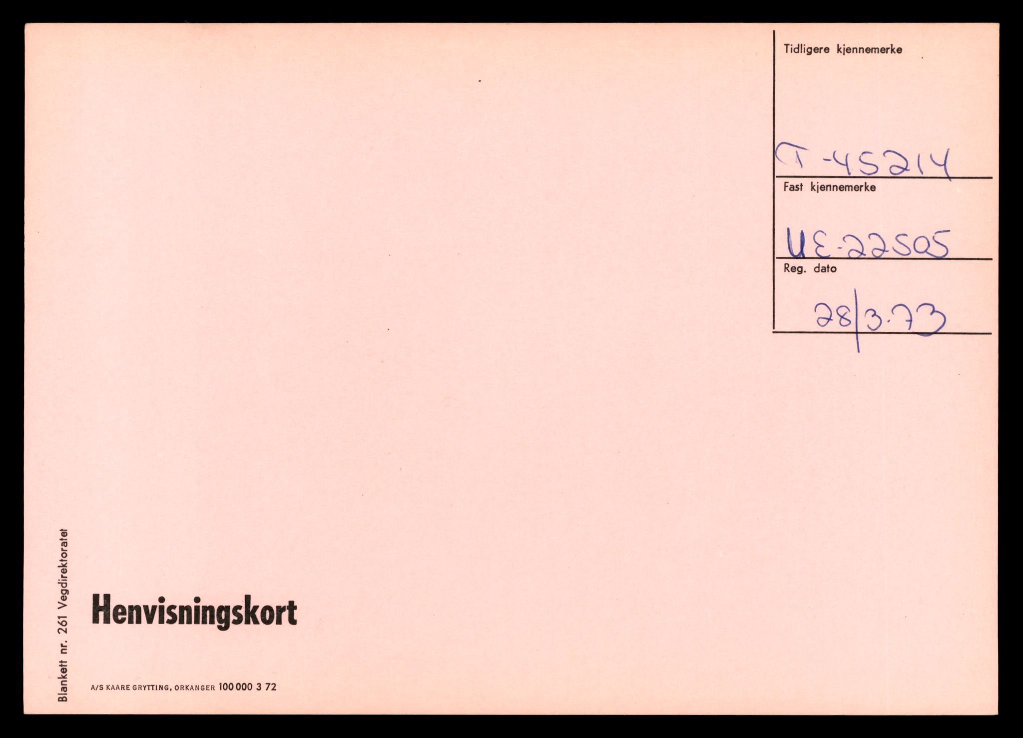 Møre og Romsdal vegkontor - Ålesund trafikkstasjon, AV/SAT-A-4099/F/Ff/L0009: Overførings-/henvisningskort T 45211 - T 47599, 1927-1998, s. 4