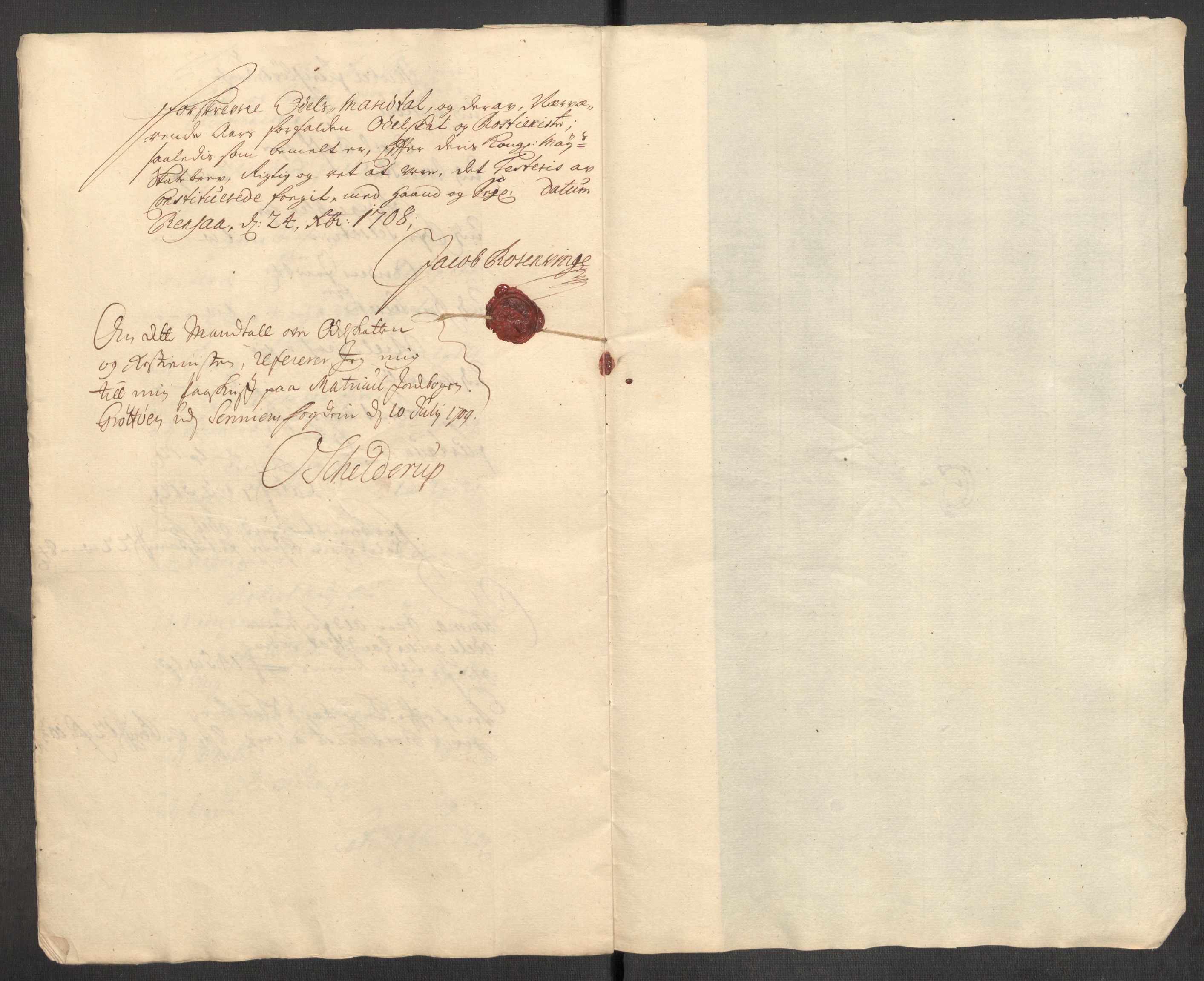 Rentekammeret inntil 1814, Reviderte regnskaper, Fogderegnskap, AV/RA-EA-4092/R68/L4757: Fogderegnskap Senja og Troms, 1708-1710, s. 37