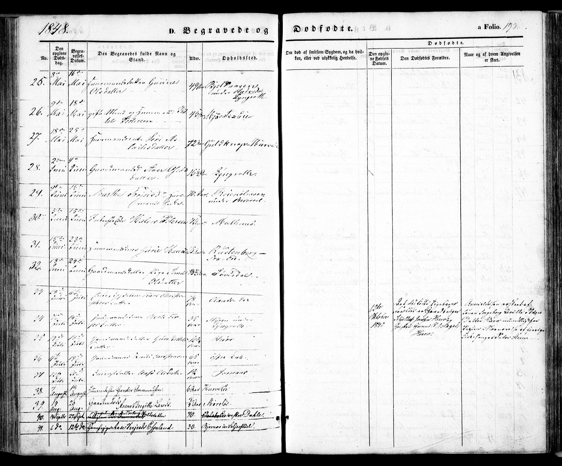 Froland sokneprestkontor, AV/SAK-1111-0013/F/Fa/L0002: Ministerialbok nr. A 2, 1845-1863, s. 193