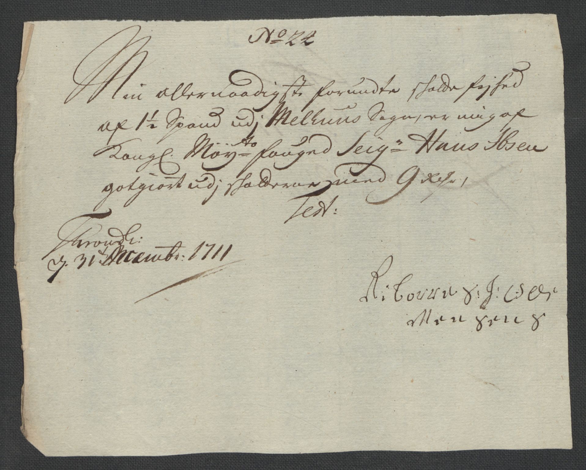 Rentekammeret inntil 1814, Reviderte regnskaper, Fogderegnskap, RA/EA-4092/R60/L3962: Fogderegnskap Orkdal og Gauldal, 1711, s. 311