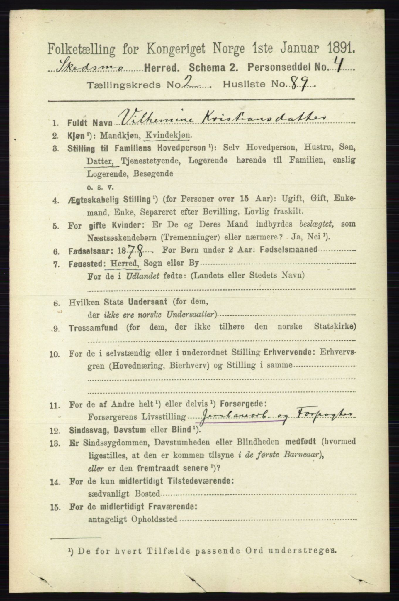 RA, Folketelling 1891 for 0231 Skedsmo herred, 1891, s. 1209