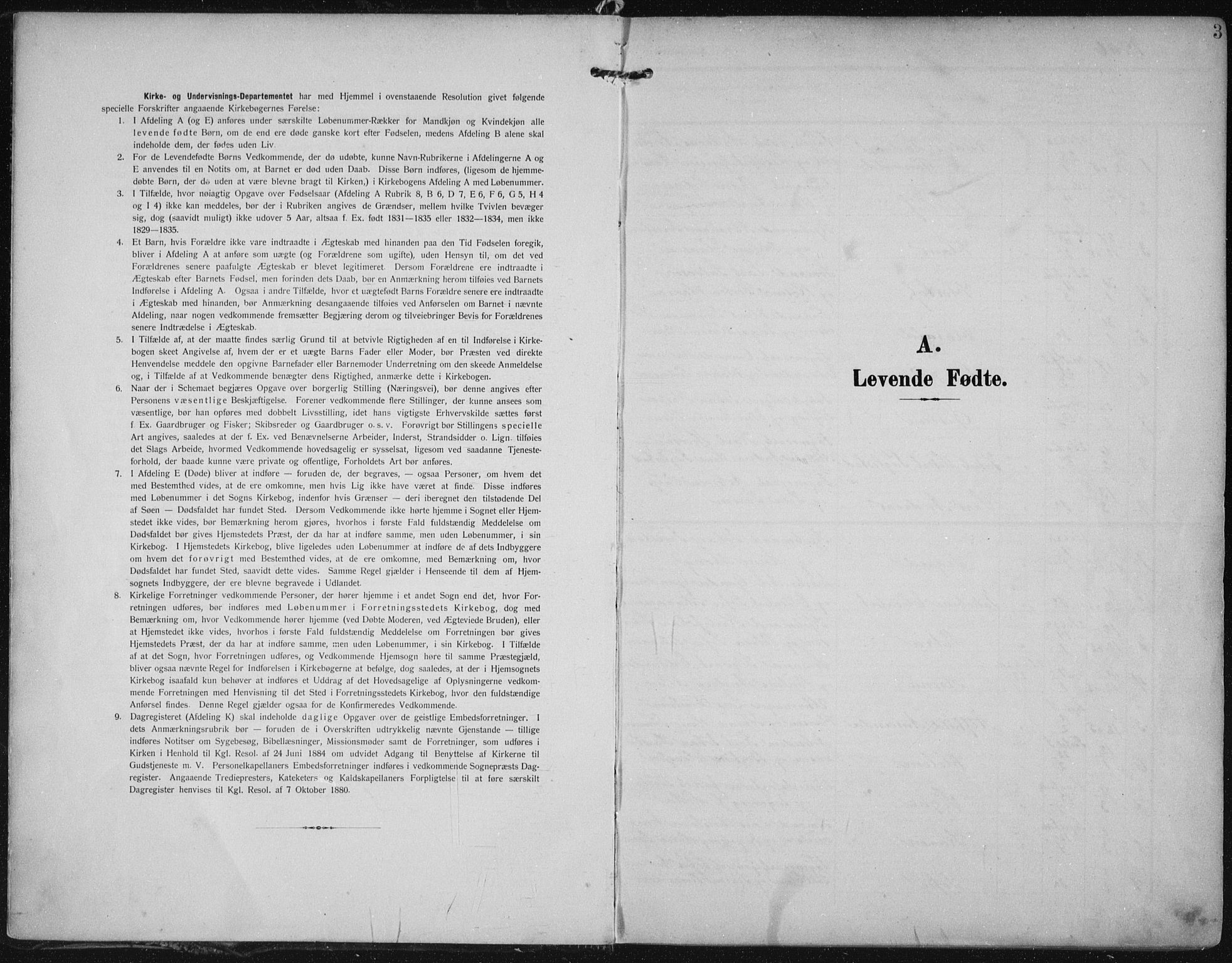 Eigersund sokneprestkontor, AV/SAST-A-101807/001/30/30BA/L0022: Ministerialbok nr. A 21, 1905-1928, s. 3