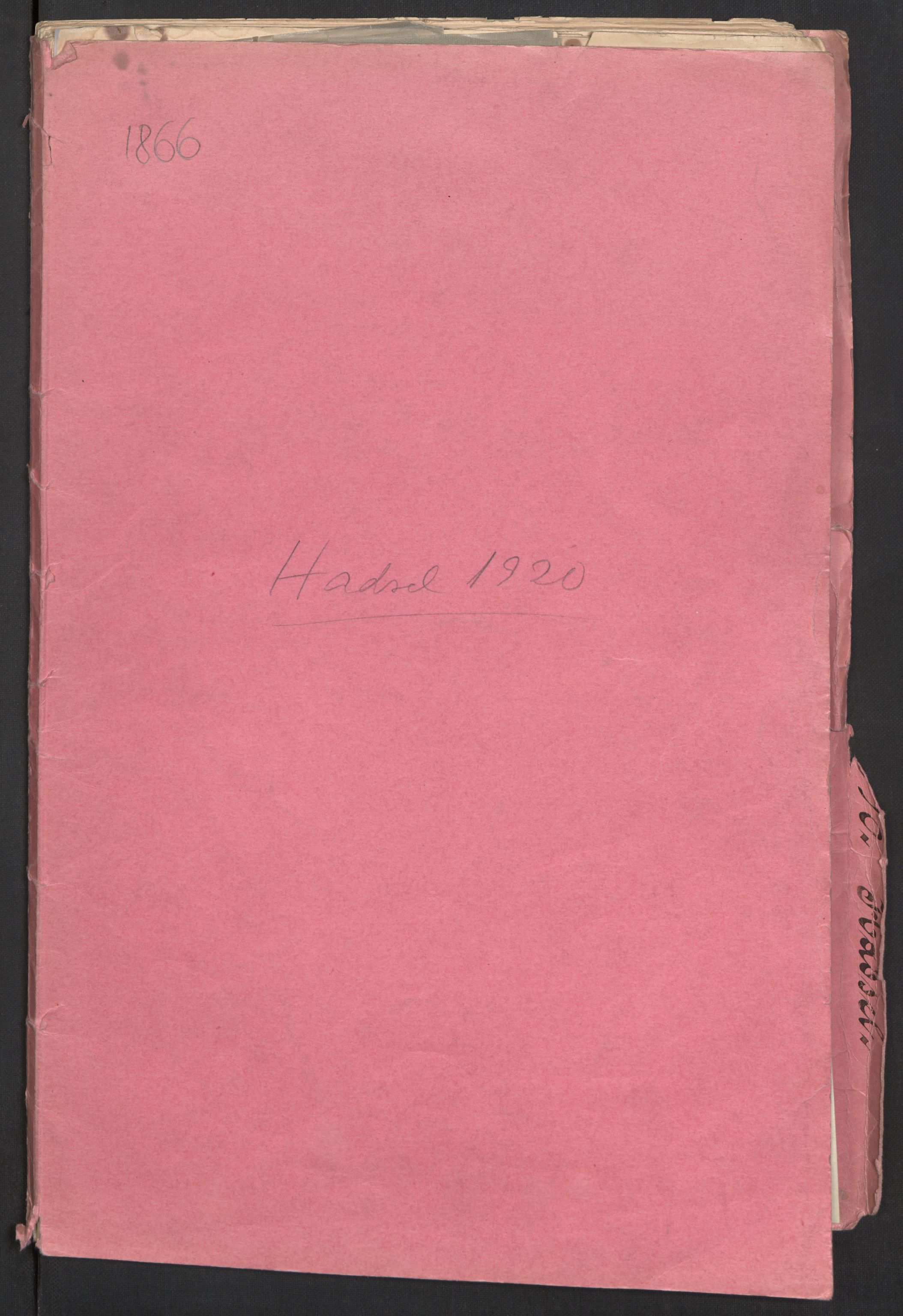 SAT, Folketelling 1920 for 1866 Hadsel herred, 1920, s. 1