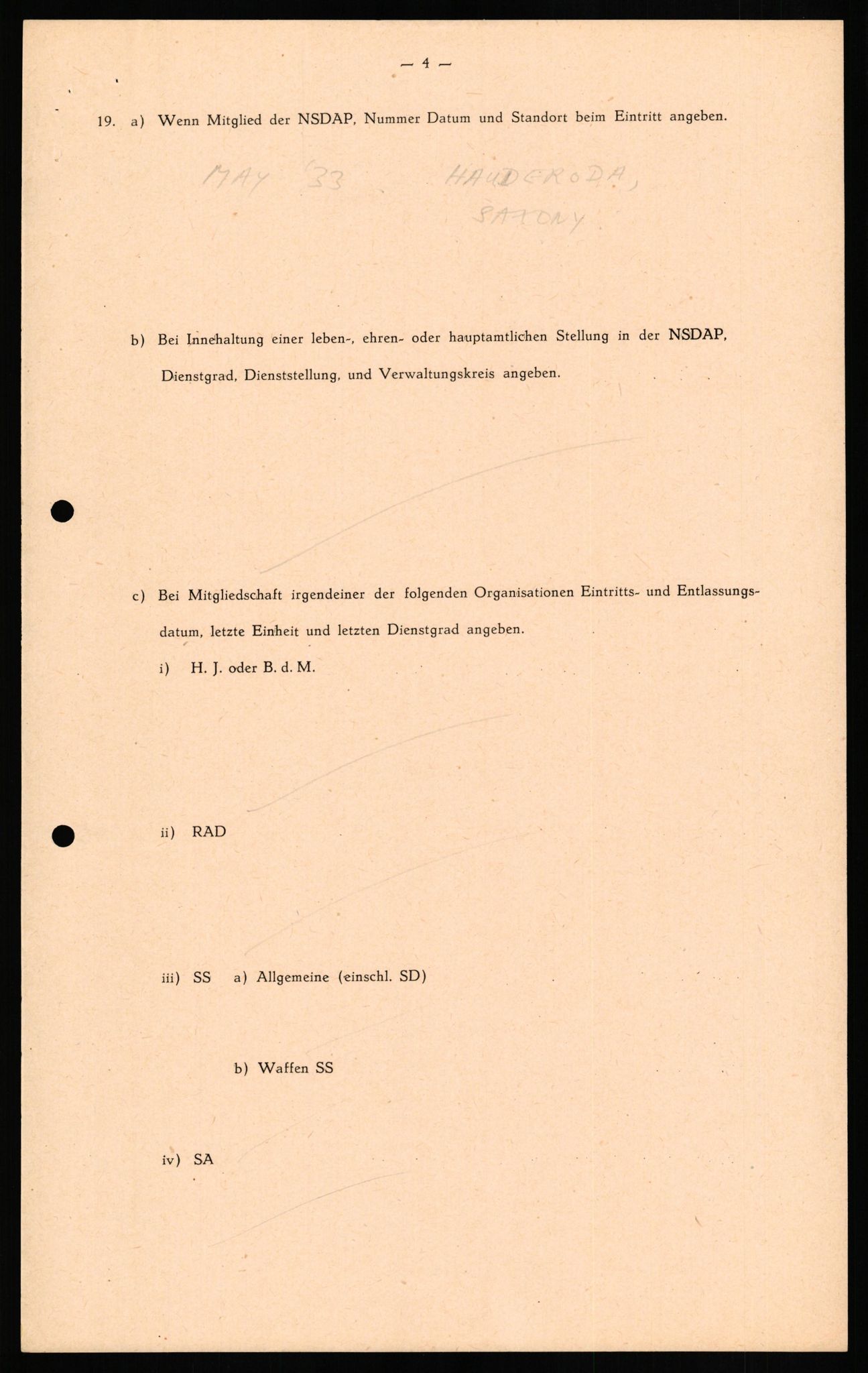 Forsvaret, Forsvarets overkommando II, AV/RA-RAFA-3915/D/Db/L0023: CI Questionaires. Tyske okkupasjonsstyrker i Norge. Tyskere., 1945-1946, s. 416