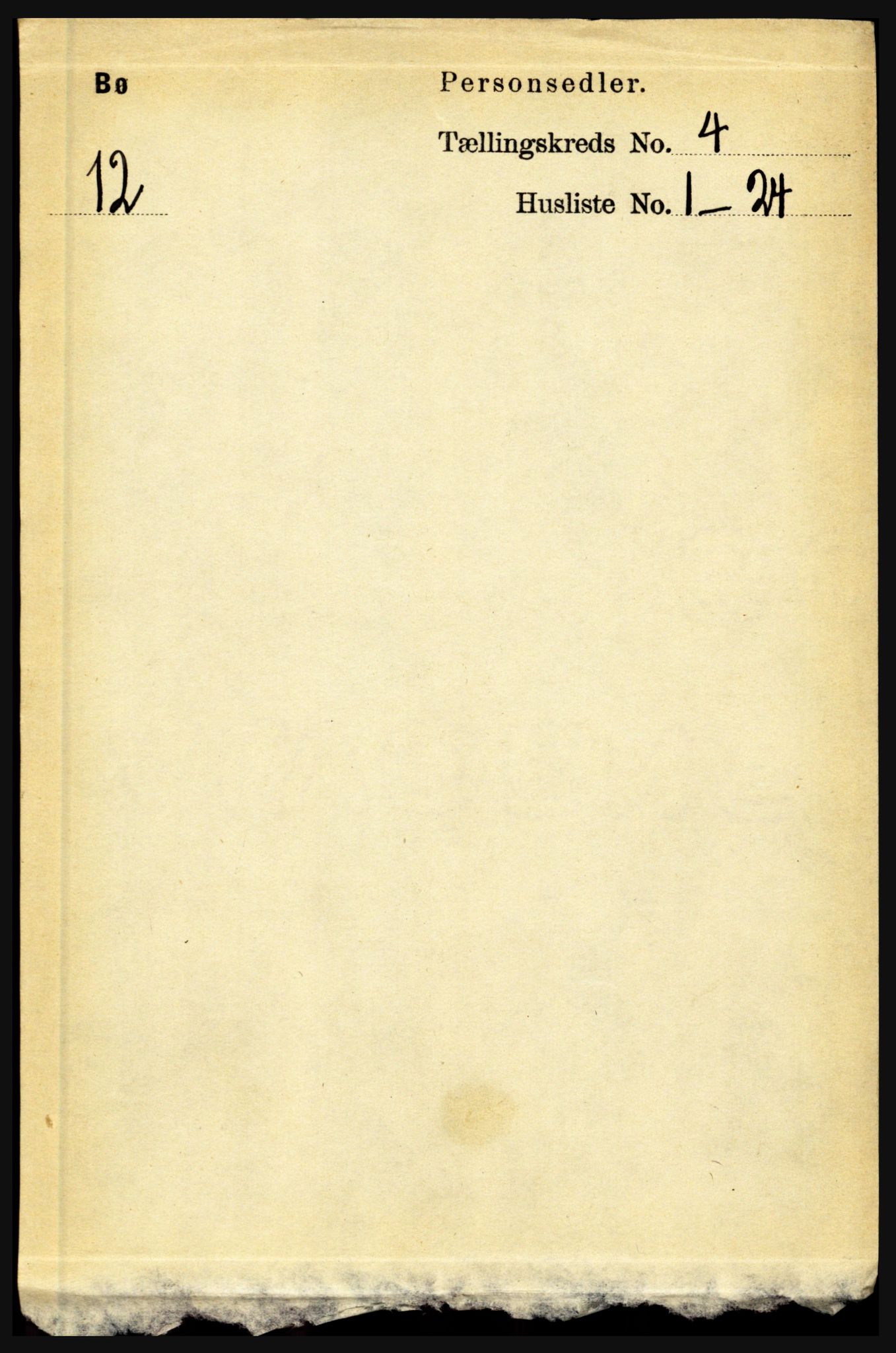 RA, Folketelling 1891 for 1867 Bø herred, 1891, s. 1399