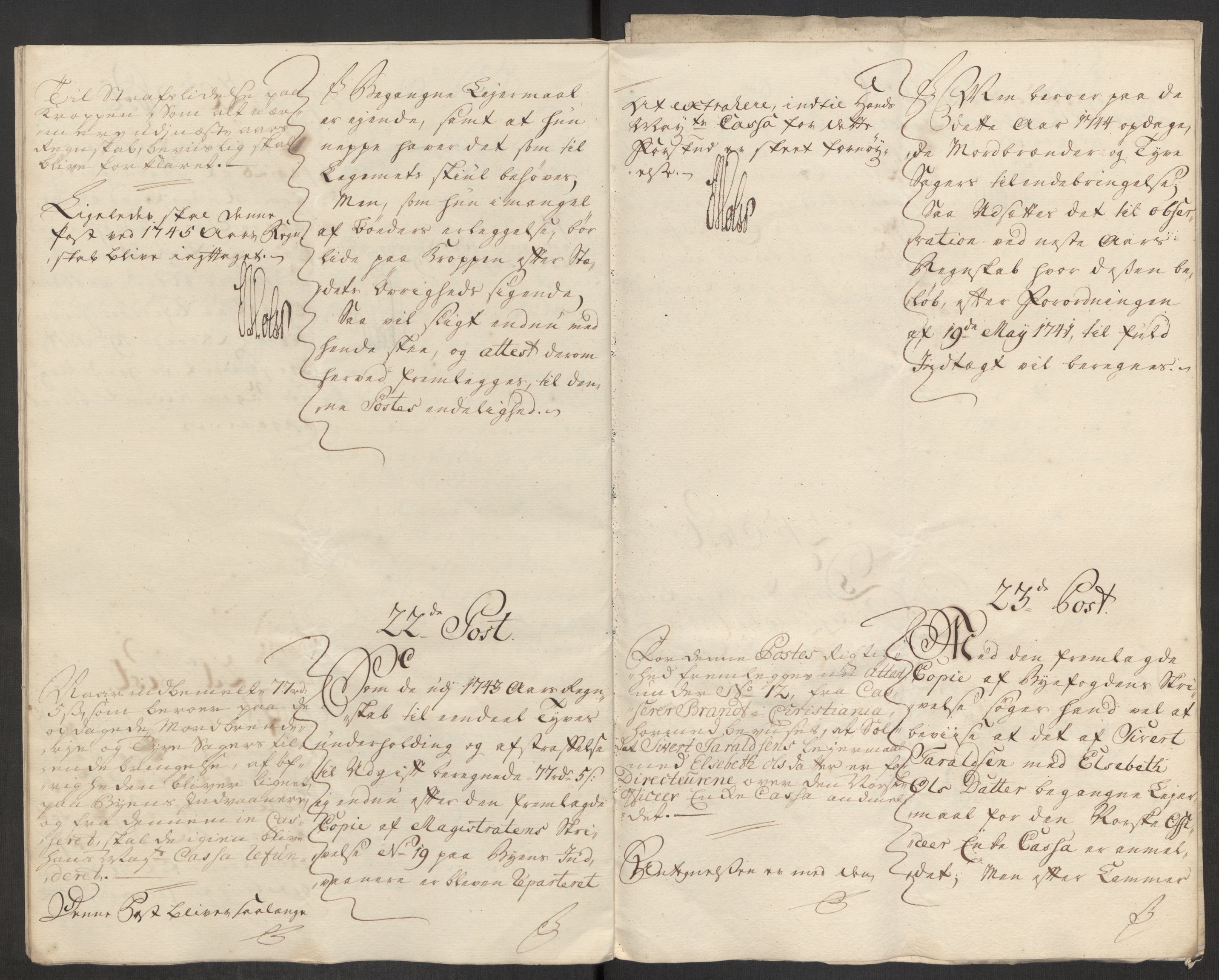 Rentekammeret inntil 1814, Reviderte regnskaper, Byregnskaper, AV/RA-EA-4066/R/Rs/L0541: [S22] Sikt og sakefall, 1743-1746, s. 180