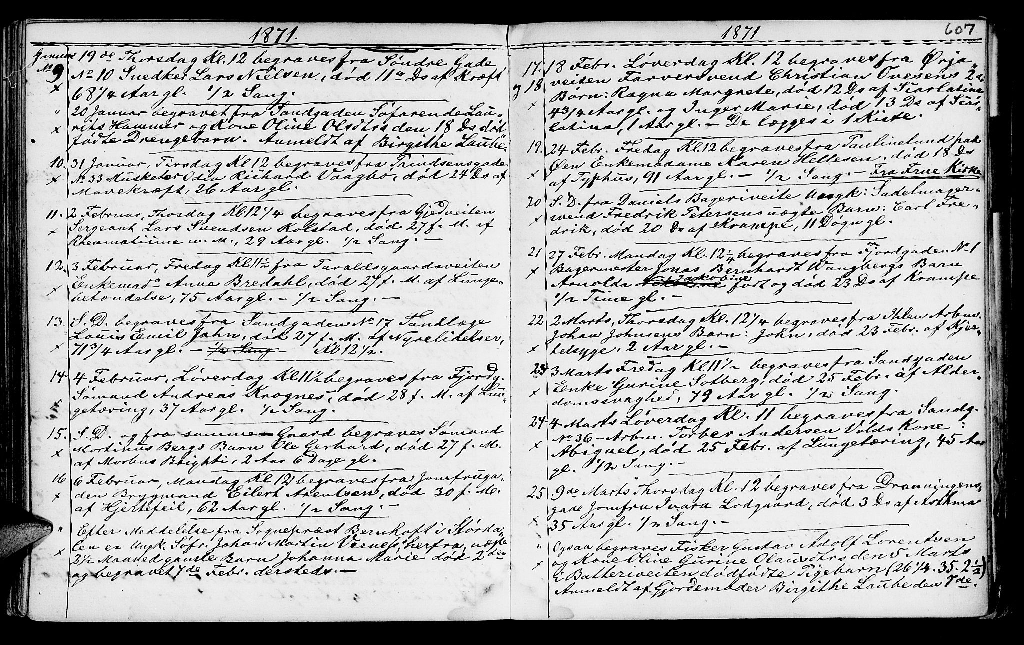 Ministerialprotokoller, klokkerbøker og fødselsregistre - Sør-Trøndelag, AV/SAT-A-1456/602/L0140: Klokkerbok nr. 602C08, 1864-1872, s. 606-607
