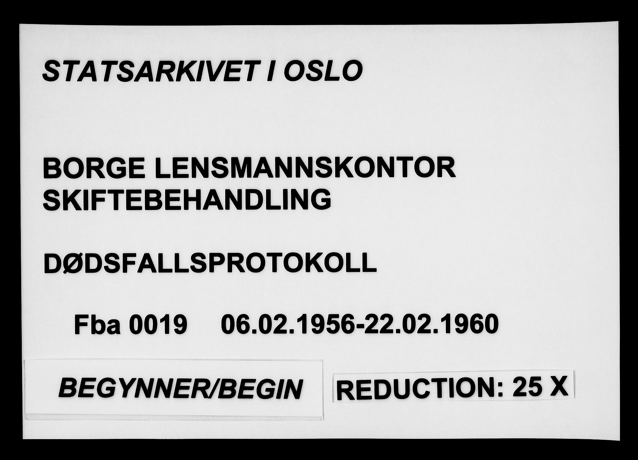 Borge i Østfold  lensmannskontor, SAO/A-10176/H/Ha/Haa/L0019: Dødsfallsprotokoll, 1956-1960