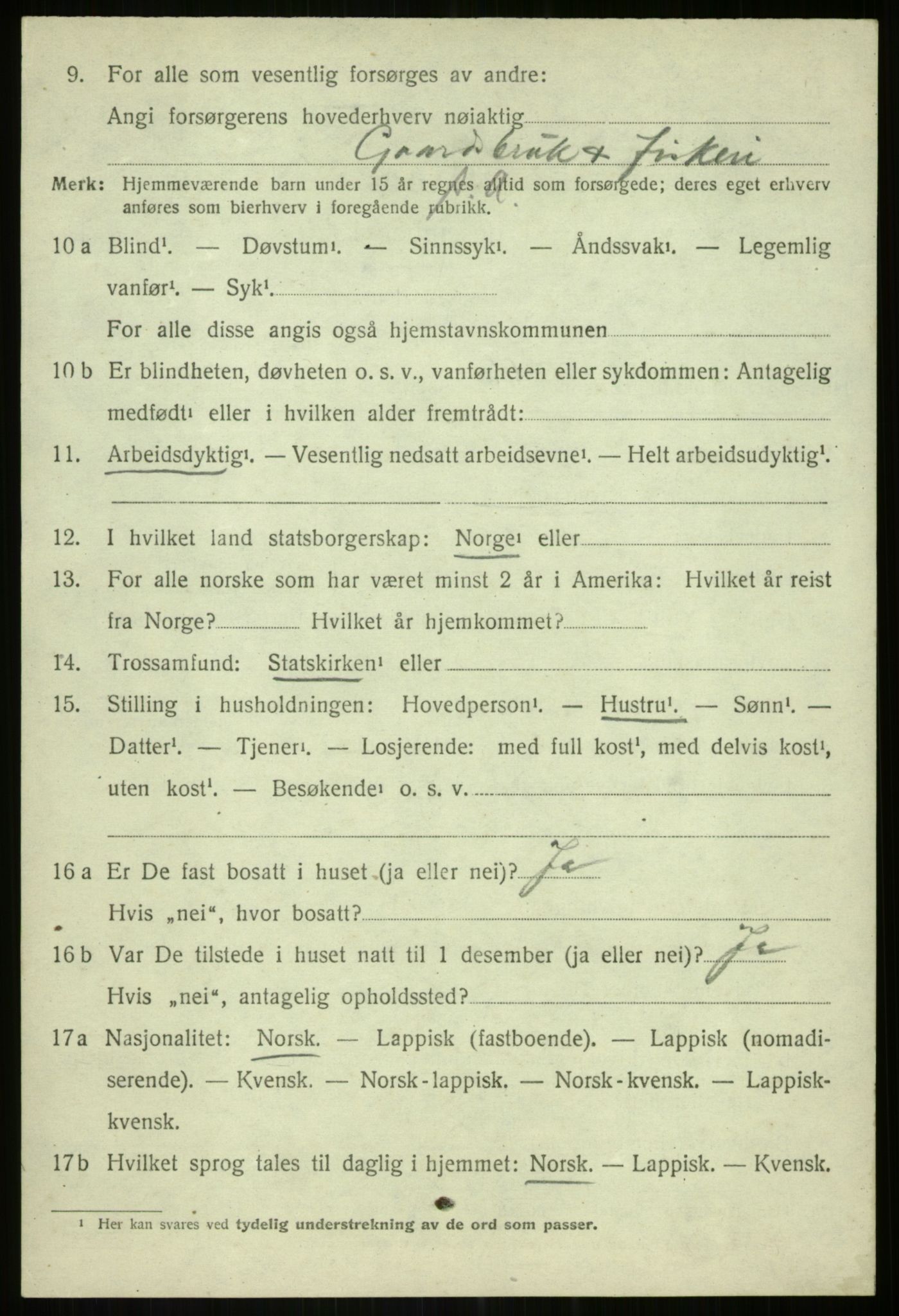 SATØ, Folketelling 1920 for 1931 Lenvik herred, 1920, s. 5629