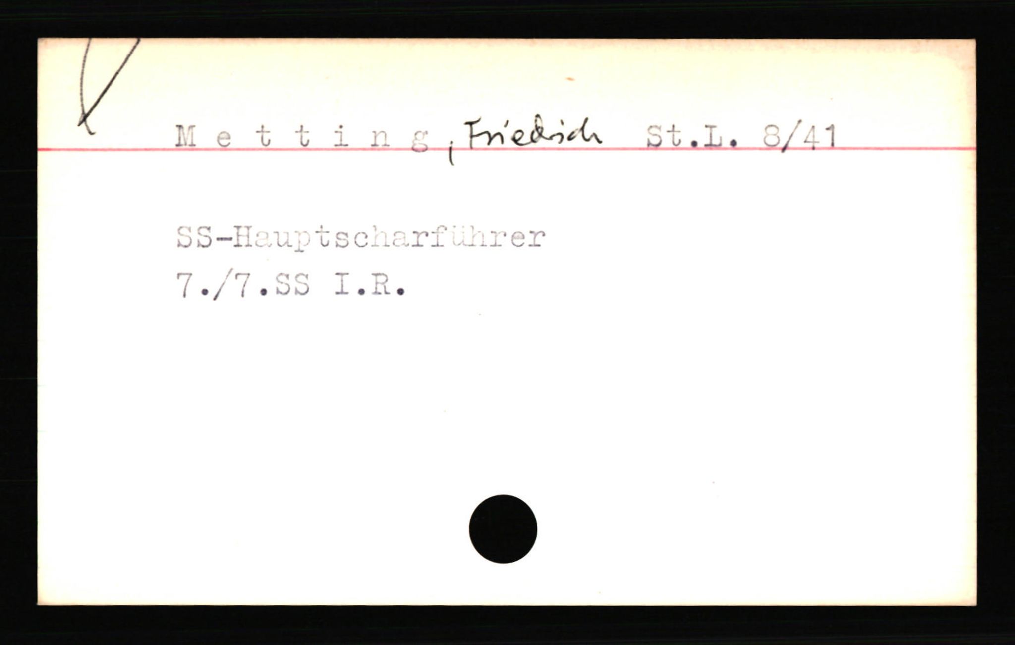 SS- und Polizeigericht Nord (IX), AV/RA-RAFA-3182/0001/C/Ca/L0005: kartotekkort for personer alfabetisk på etternavn: M-P, 1940-1945, s. 144