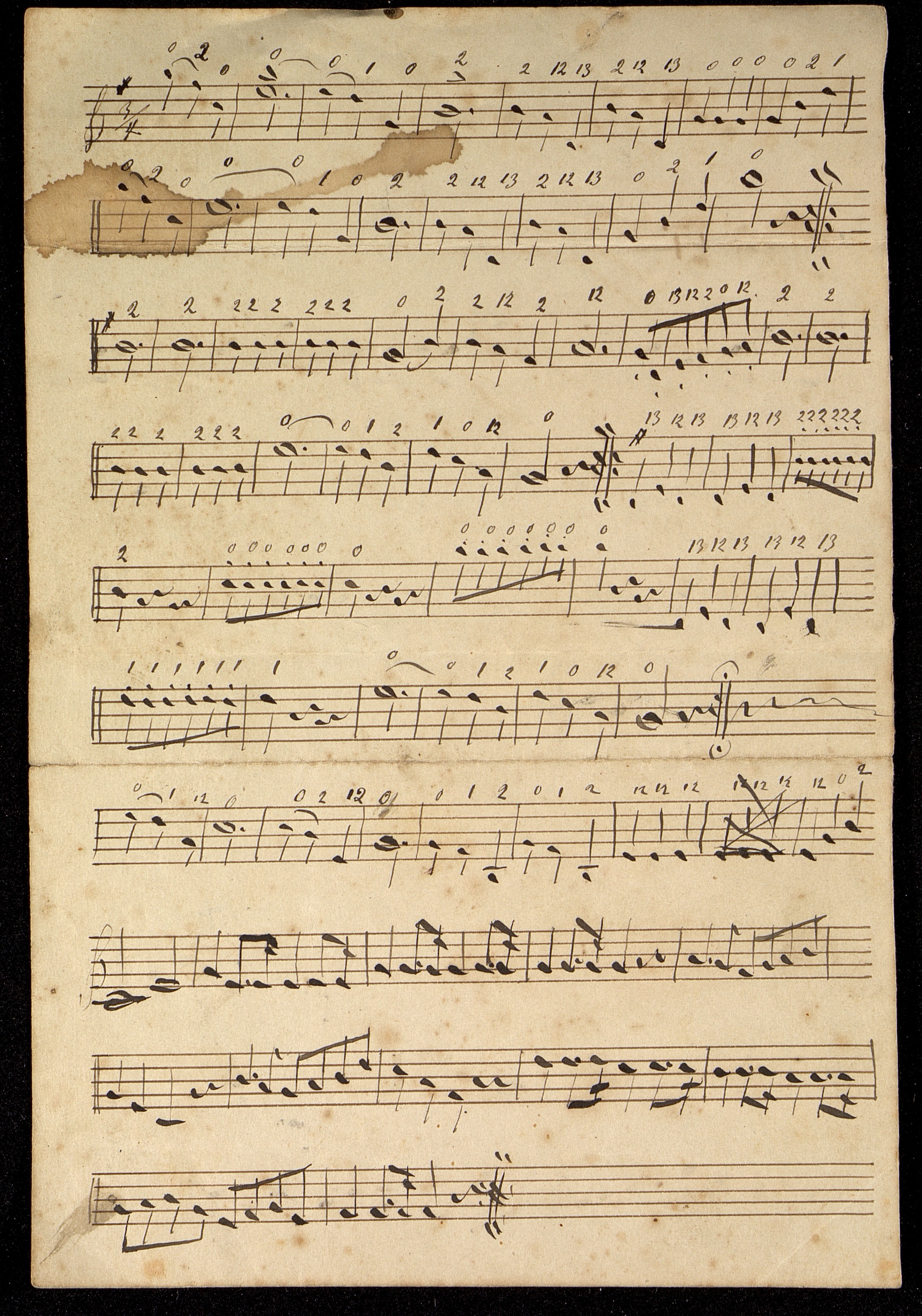 Pa 1026 -  Hof orkesterforening, VEMU/A-2195/F/L0002: Gausen, Andreas Chr. noter (løse noteark)