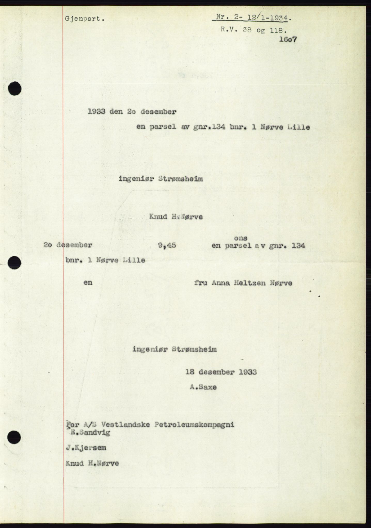 Ålesund byfogd, AV/SAT-A-4384: Pantebok nr. 31, 1933-1934, Tingl.dato: 12.01.1934