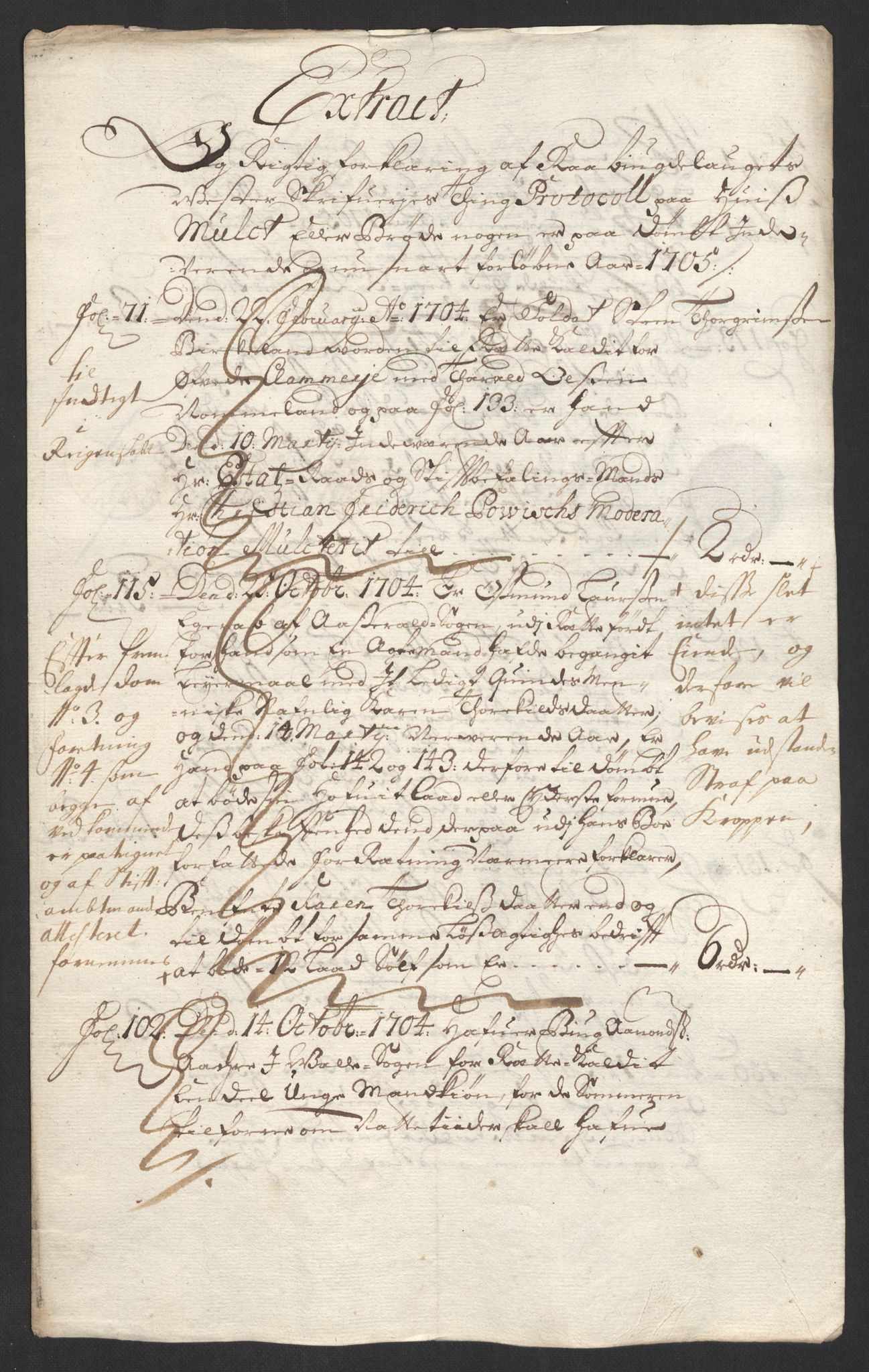 Rentekammeret inntil 1814, Reviderte regnskaper, Fogderegnskap, RA/EA-4092/R40/L2447: Fogderegnskap Råbyggelag, 1703-1705, s. 369