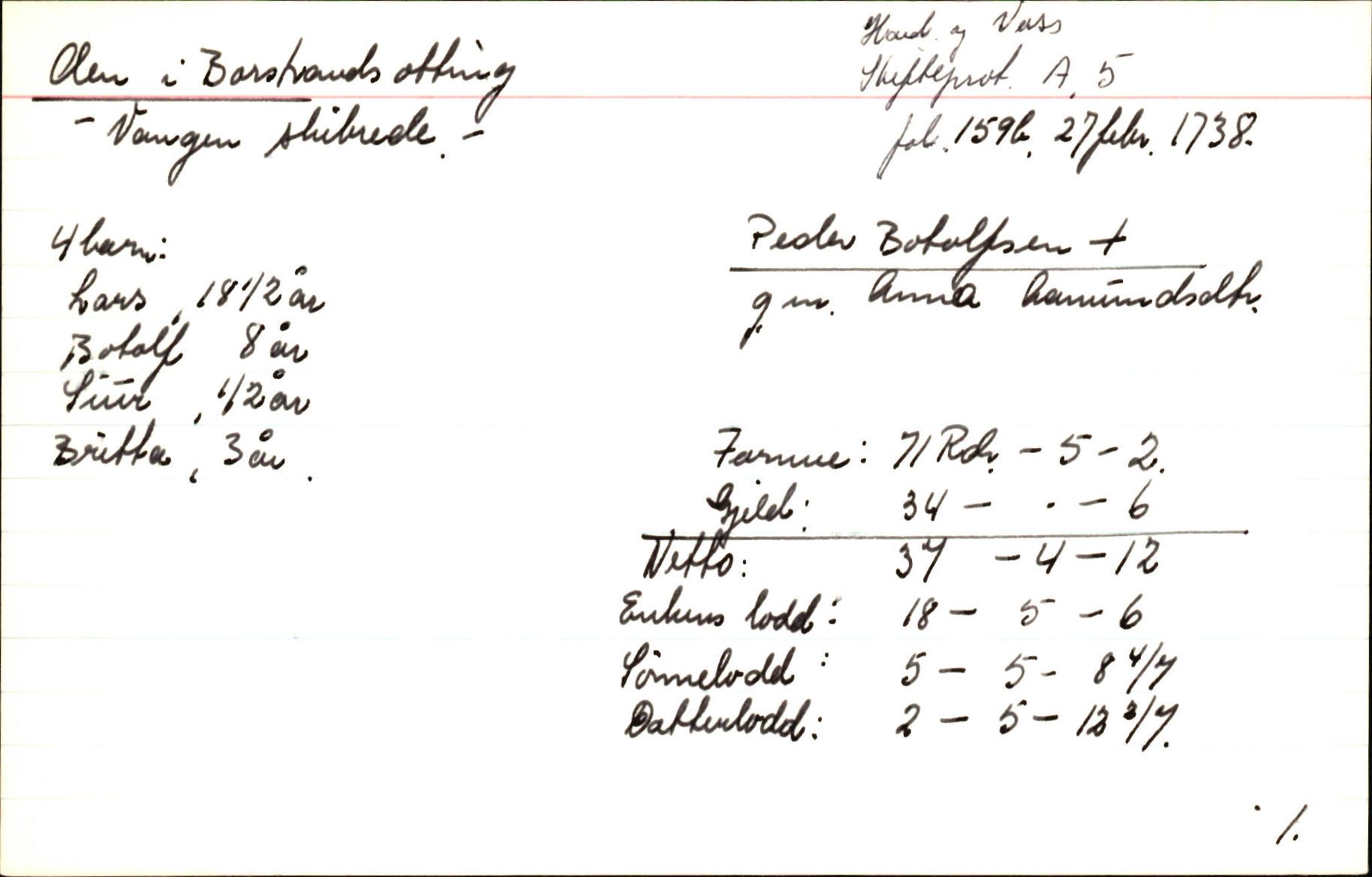 Skiftekort ved Statsarkivet i Bergen, SAB/SKIFTEKORT/002/L0002: Skifteprotokoll nr. 4-5, 1720-1747, s. 1797