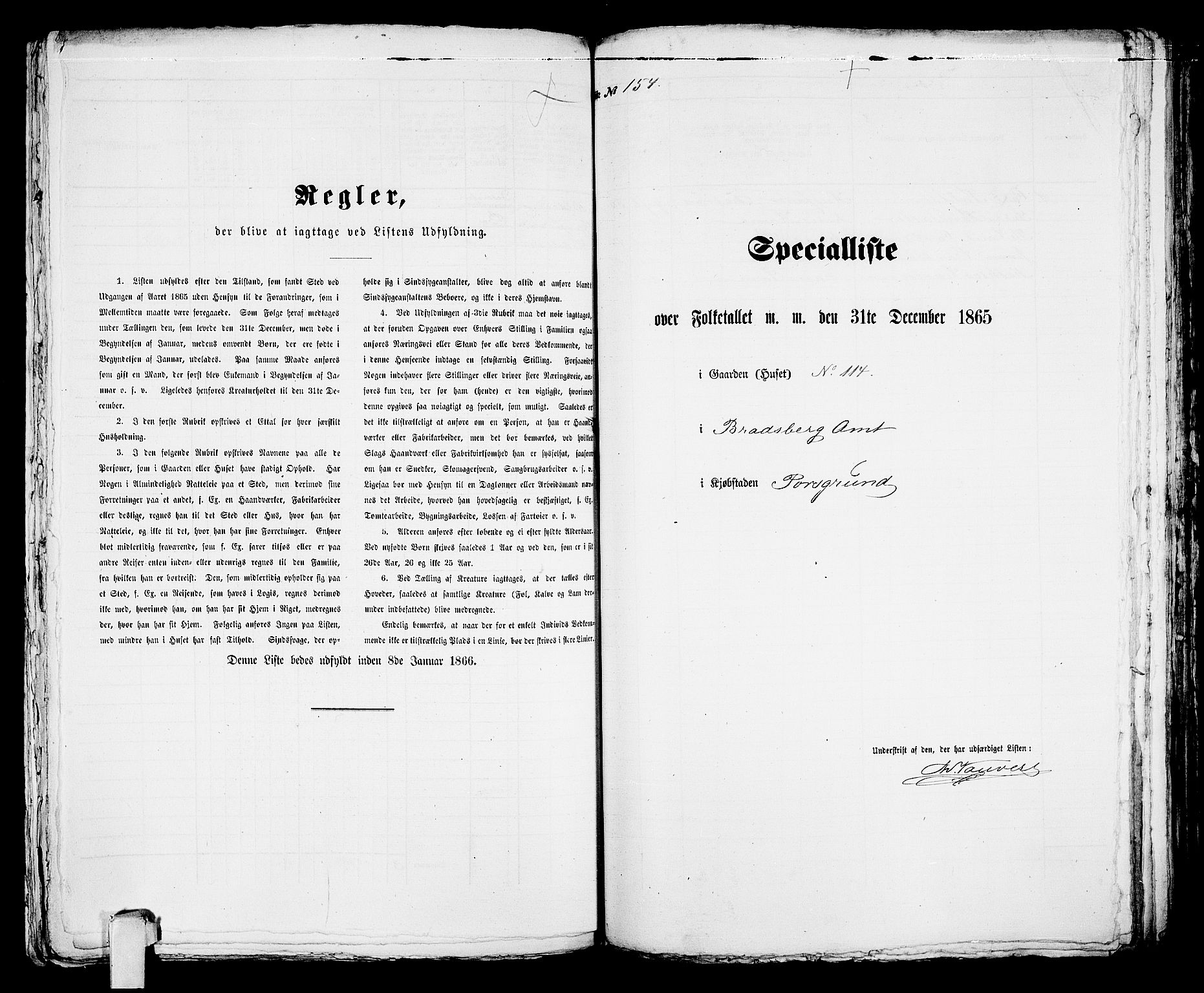 RA, Folketelling 1865 for 0805P Porsgrunn prestegjeld, 1865, s. 316