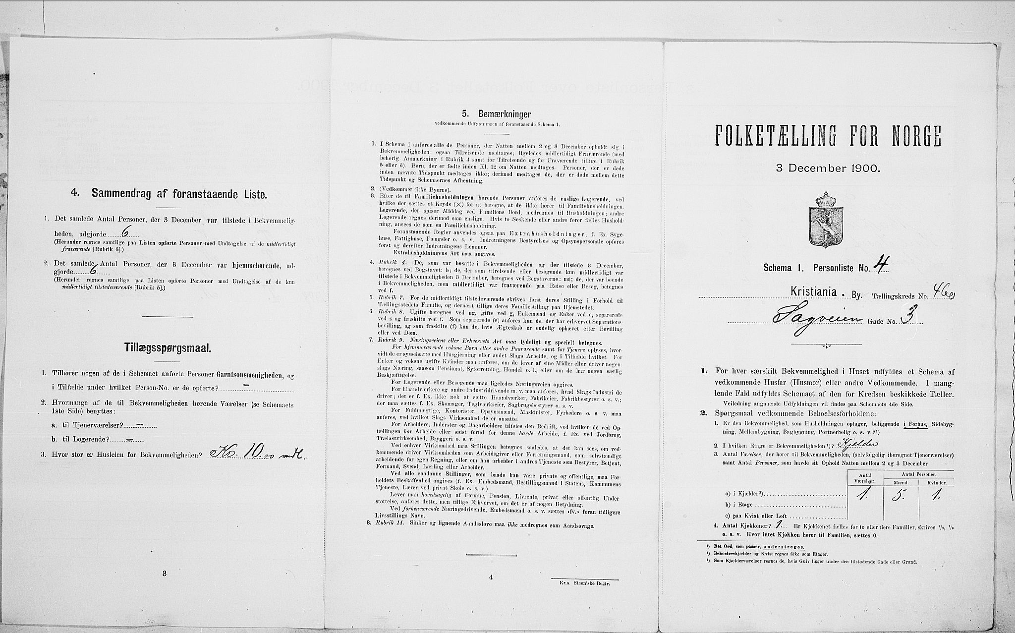 SAO, Folketelling 1900 for 0301 Kristiania kjøpstad, 1900, s. 77725