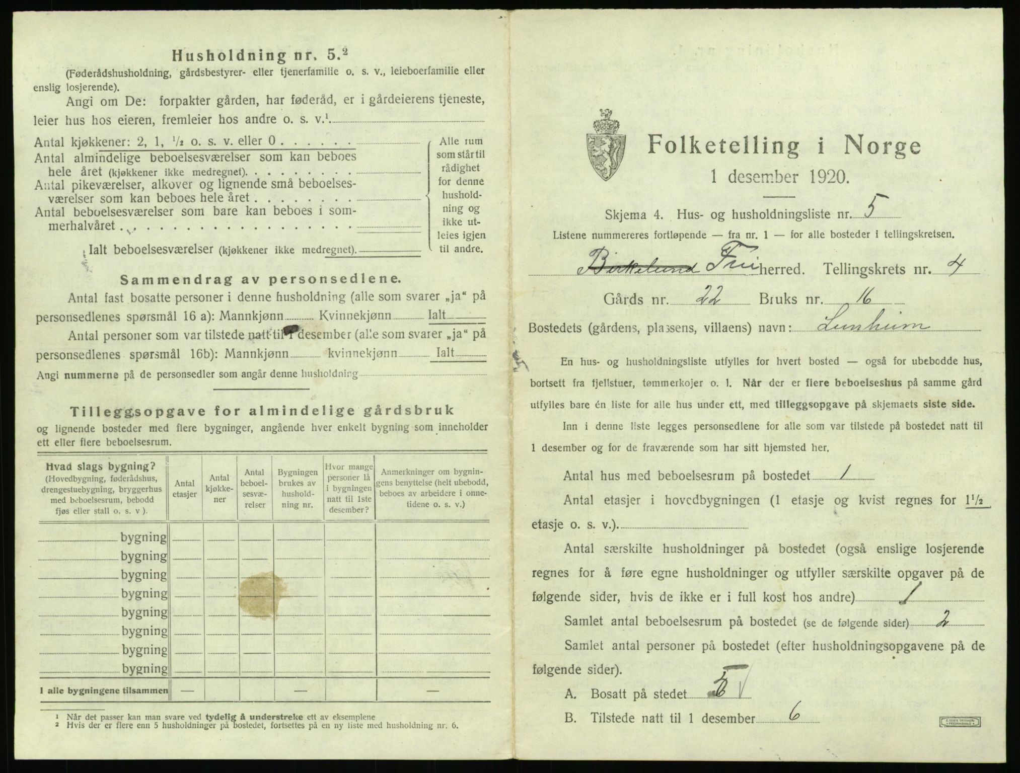 SAT, Folketelling 1920 for 1556 Frei herred, 1920, s. 335