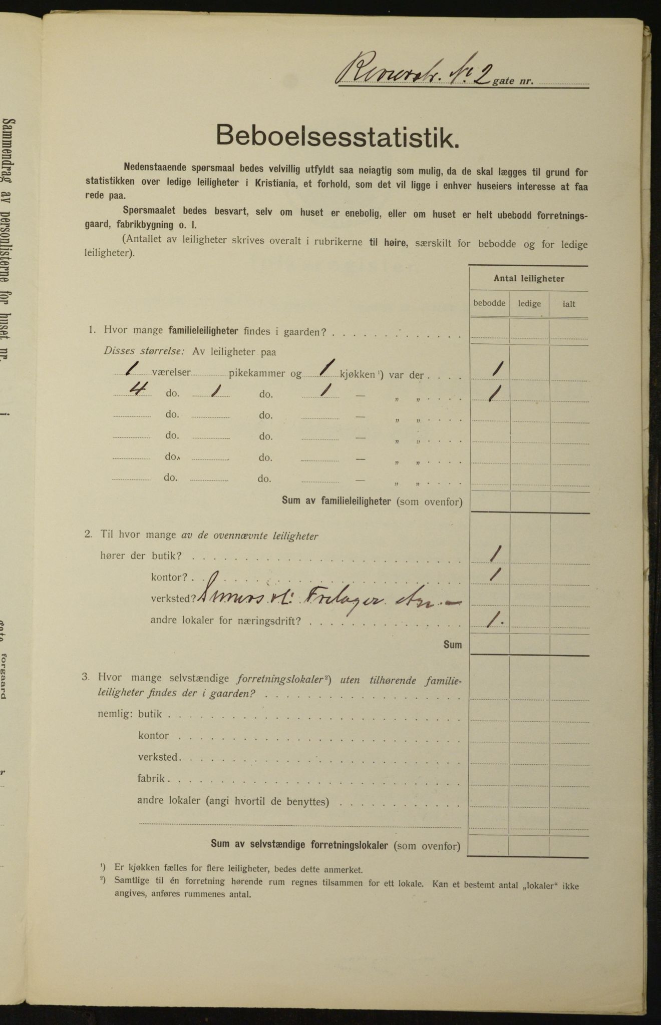 OBA, Kommunal folketelling 1.2.1912 for Kristiania, 1912, s. 83050