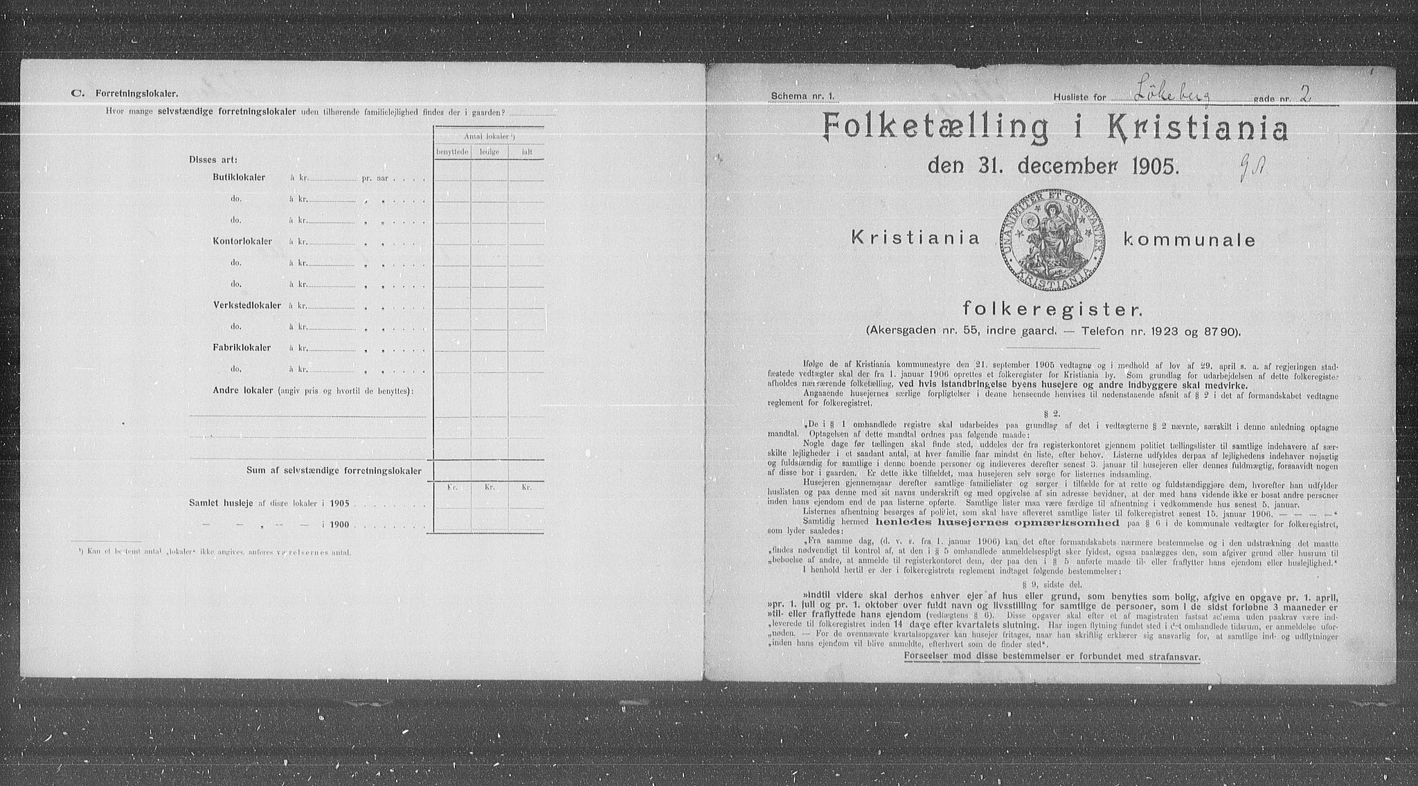 OBA, Kommunal folketelling 31.12.1905 for Kristiania kjøpstad, 1905, s. 30807