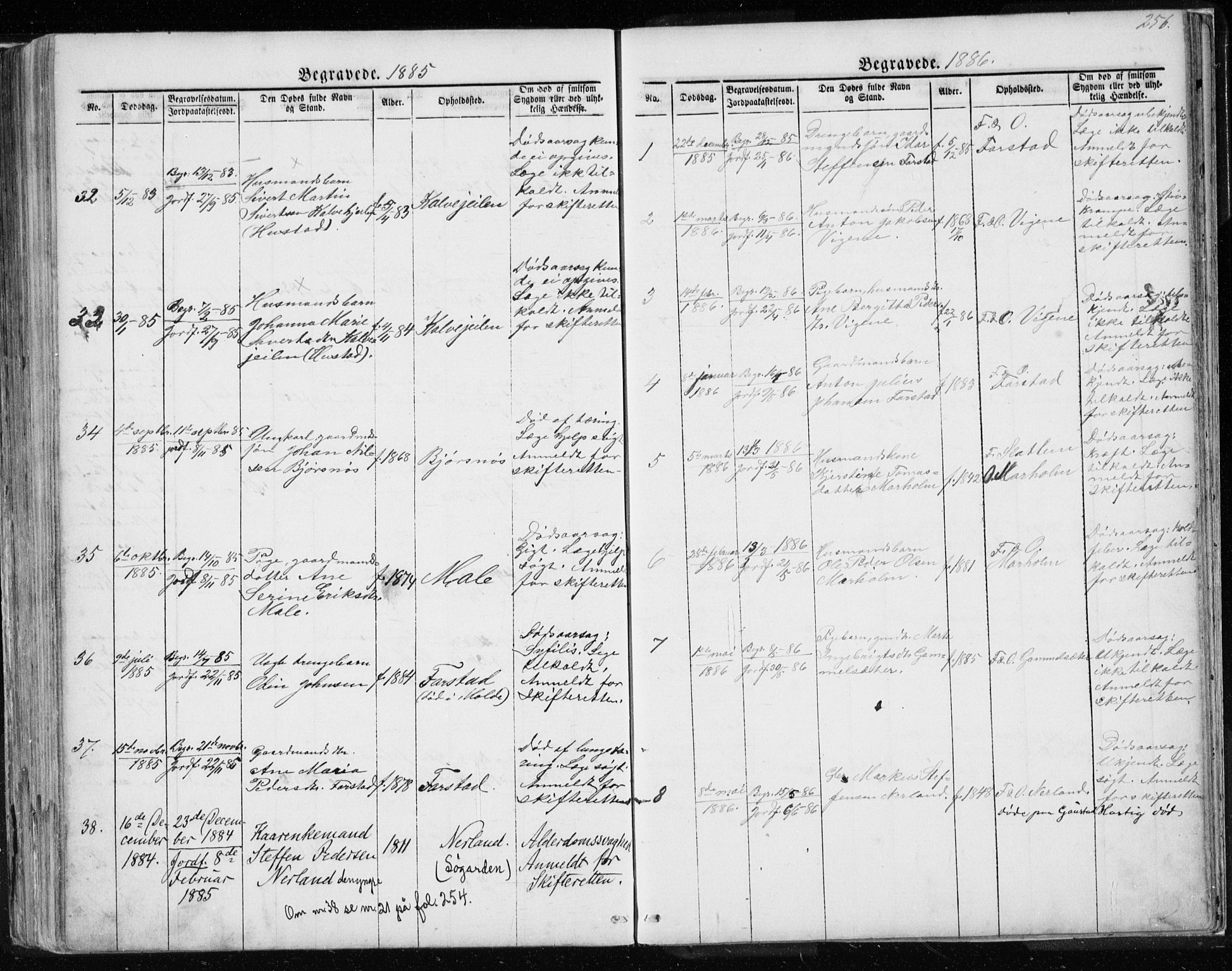 Ministerialprotokoller, klokkerbøker og fødselsregistre - Møre og Romsdal, SAT/A-1454/567/L0782: Klokkerbok nr. 567C02, 1867-1886, s. 256