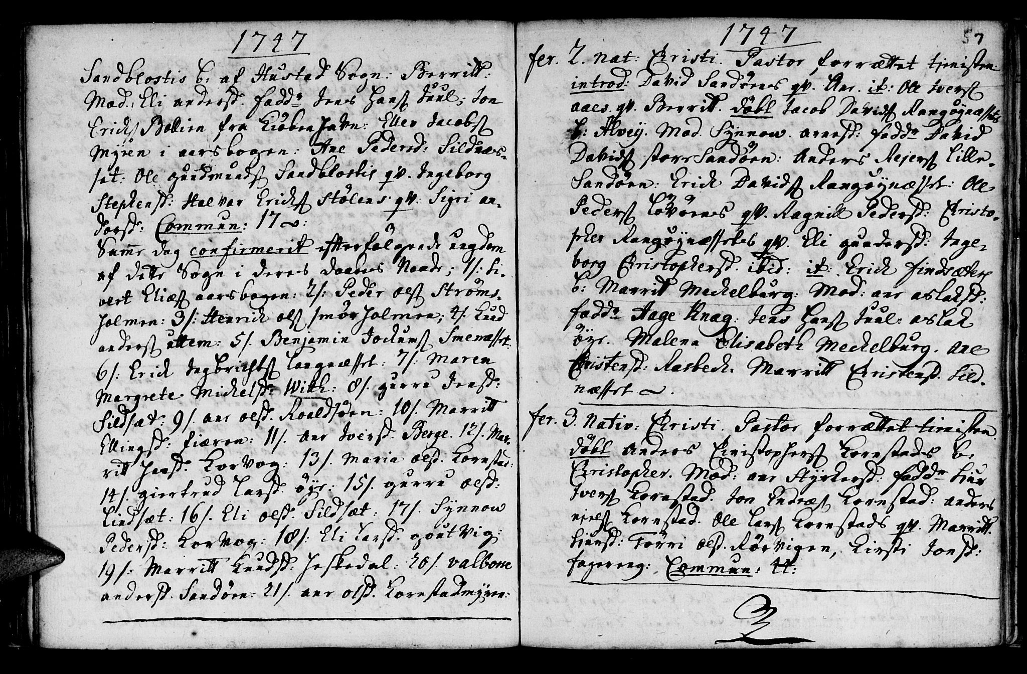 Ministerialprotokoller, klokkerbøker og fødselsregistre - Møre og Romsdal, AV/SAT-A-1454/570/L0827: Ministerialbok nr. 570A01, 1737-1749, s. 57
