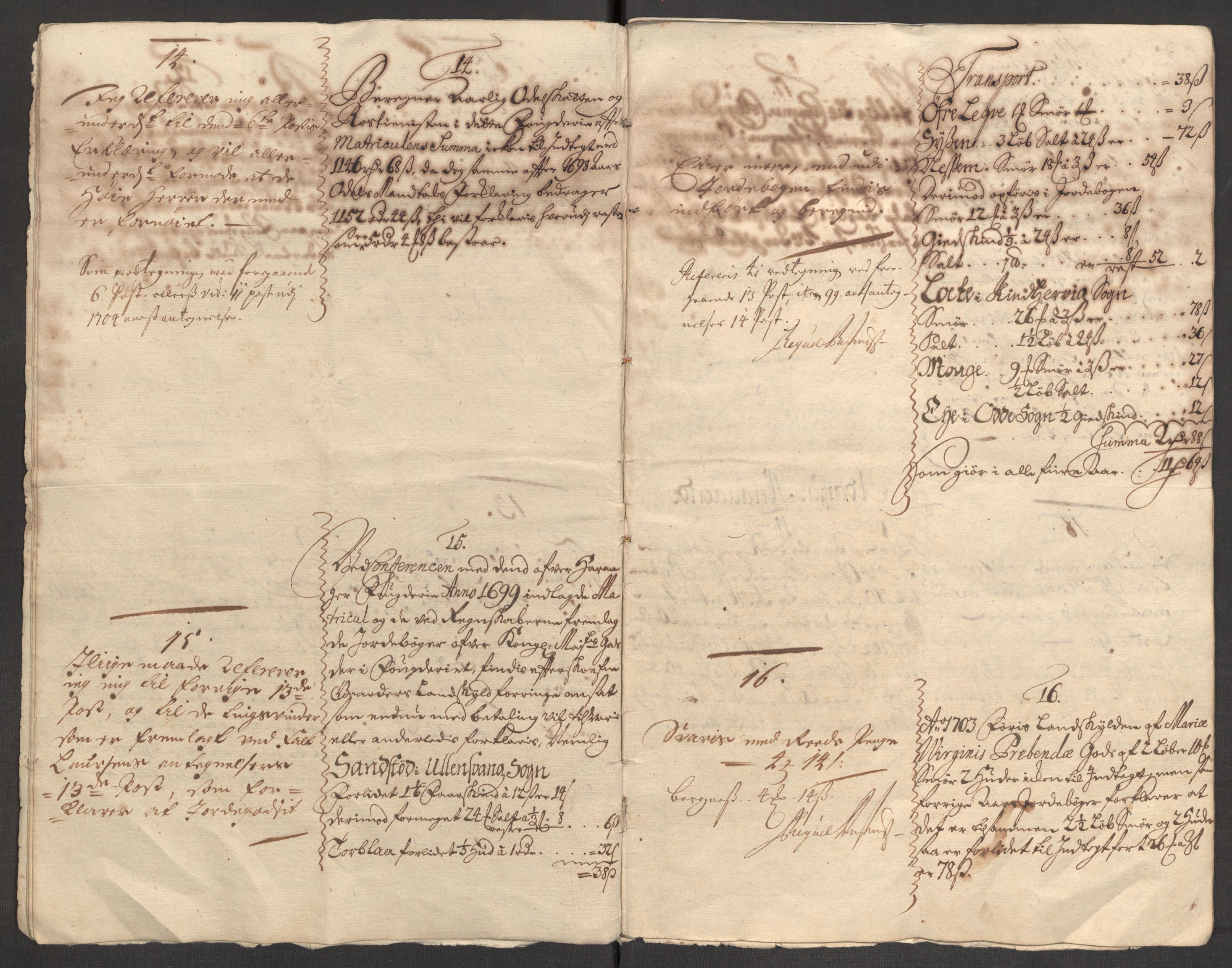 Rentekammeret inntil 1814, Reviderte regnskaper, Fogderegnskap, RA/EA-4092/R48/L2981: Fogderegnskap Sunnhordland og Hardanger, 1703, s. 266
