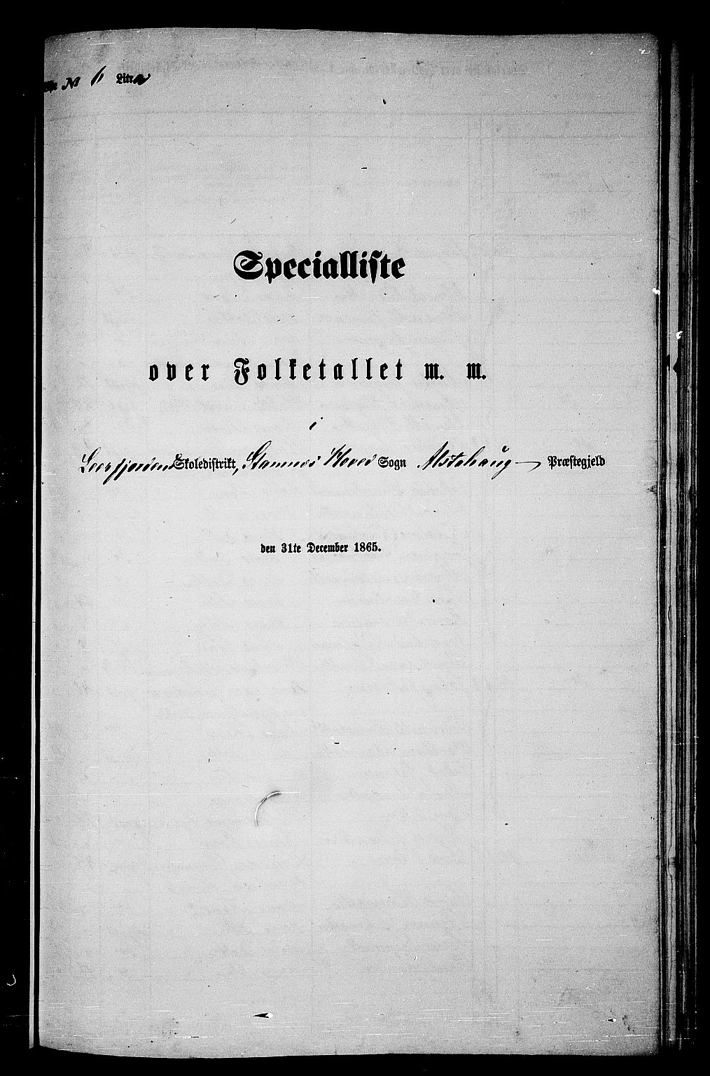 RA, Folketelling 1865 for 1820P Alstahaug prestegjeld, 1865, s. 121