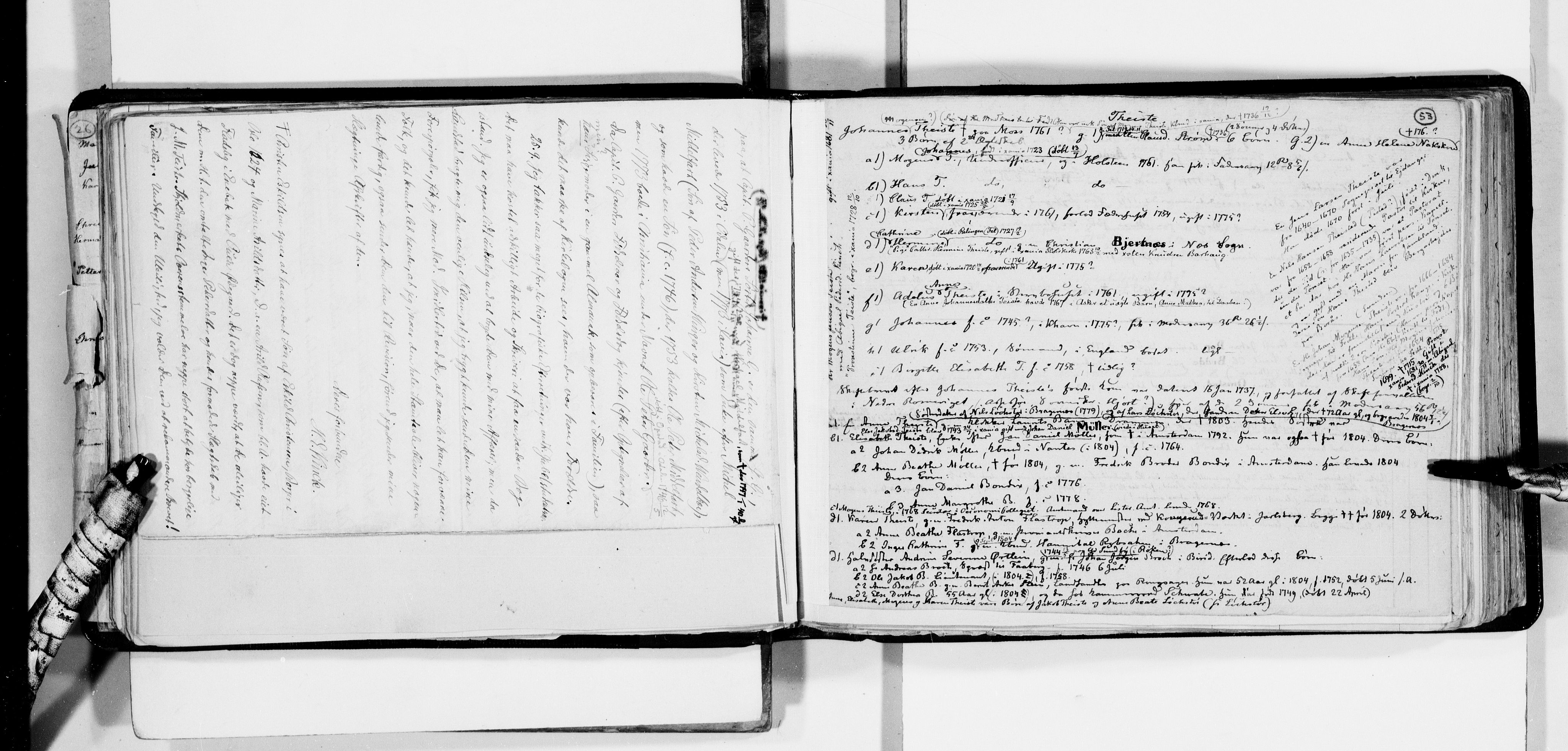 Lassens samlinger, AV/RA-PA-0051/F/Fa/L0043: Personalhistoriske og genealogiske opptegnelser: Taarvig - Thowsen, 1500-1907