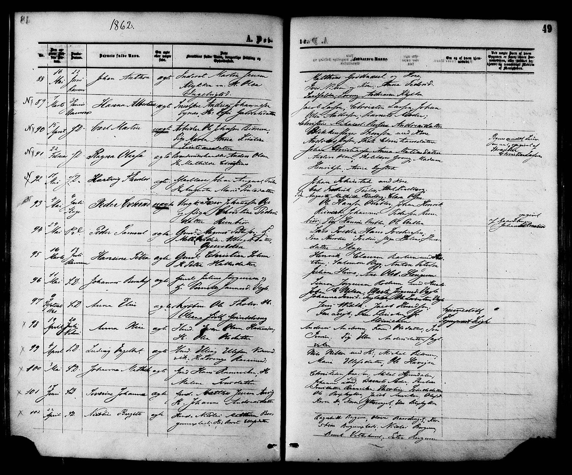Ministerialprotokoller, klokkerbøker og fødselsregistre - Nord-Trøndelag, AV/SAT-A-1458/764/L0553: Ministerialbok nr. 764A08, 1858-1880, s. 49