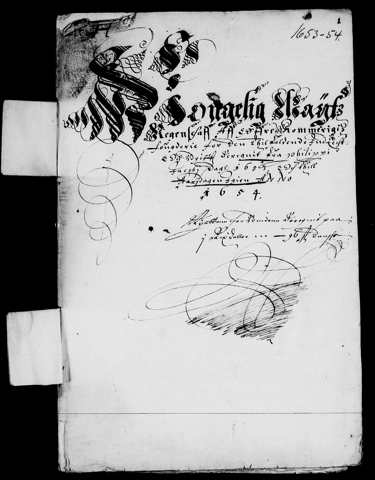 Rentekammeret inntil 1814, Reviderte regnskaper, Lensregnskaper, AV/RA-EA-5023/R/Rb/Rba/L0216: Akershus len, 1653-1654