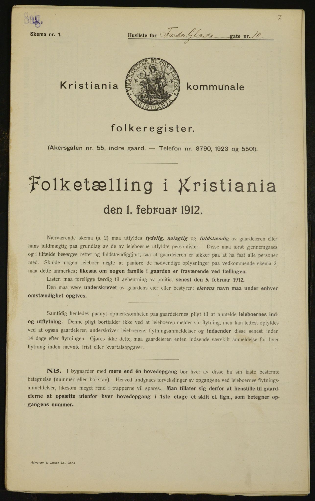 OBA, Kommunal folketelling 1.2.1912 for Kristiania, 1912, s. 26551