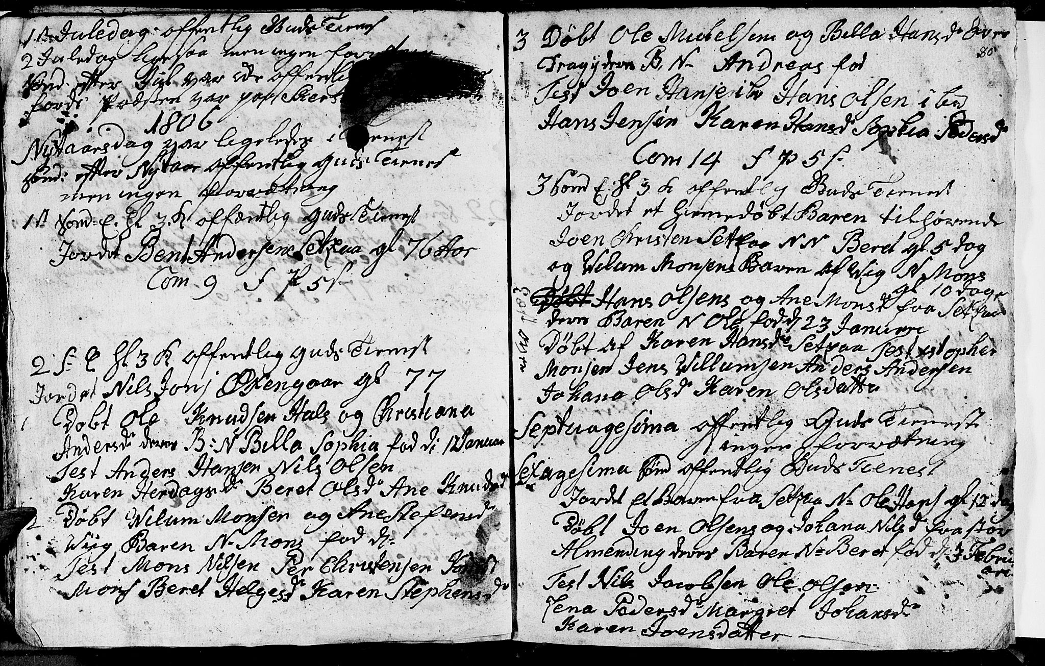 Ministerialprotokoller, klokkerbøker og fødselsregistre - Nordland, AV/SAT-A-1459/847/L0674: Klokkerbok nr. 847C02, 1793-1807, s. 80