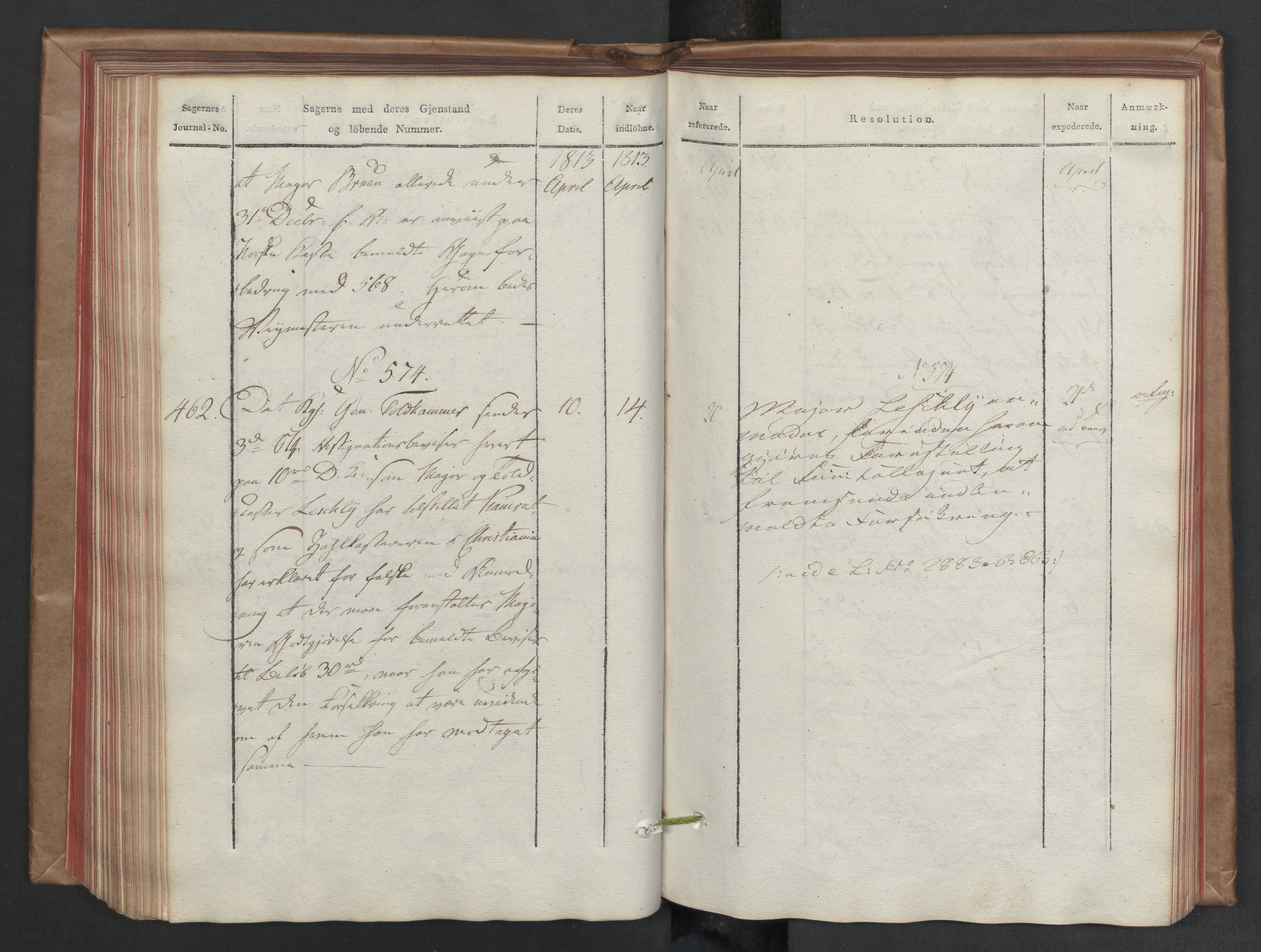 Stattholderembetet 1810-1814, 2. kontor (Kontor B), AV/RA-EA-5432/Aa/L0002: Kollegial referatprotokoll,  j.nr. 284-511,  l.nr. 328-639, 1812-1813, s. 172