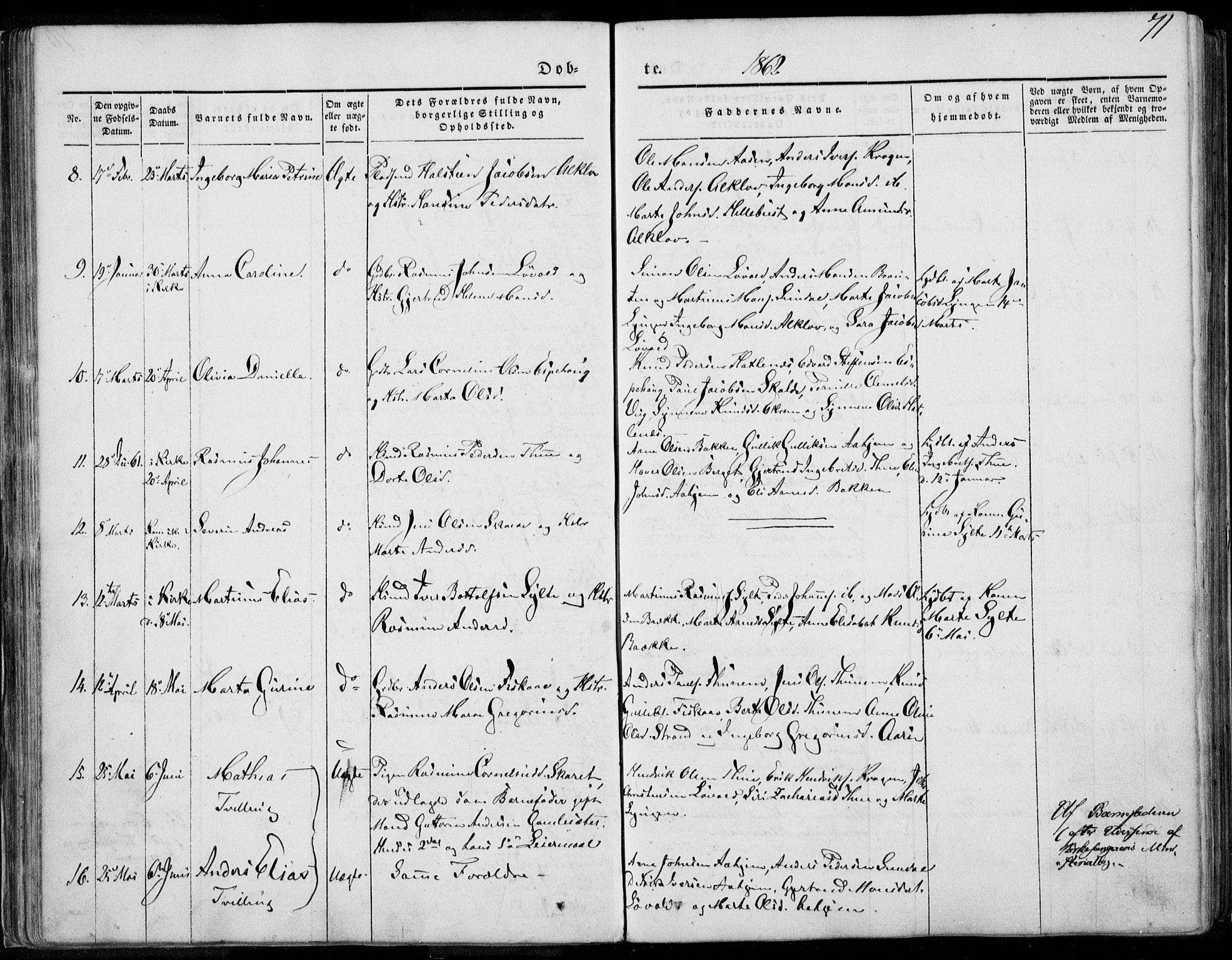 Ministerialprotokoller, klokkerbøker og fødselsregistre - Møre og Romsdal, AV/SAT-A-1454/501/L0006: Ministerialbok nr. 501A06, 1844-1868, s. 71