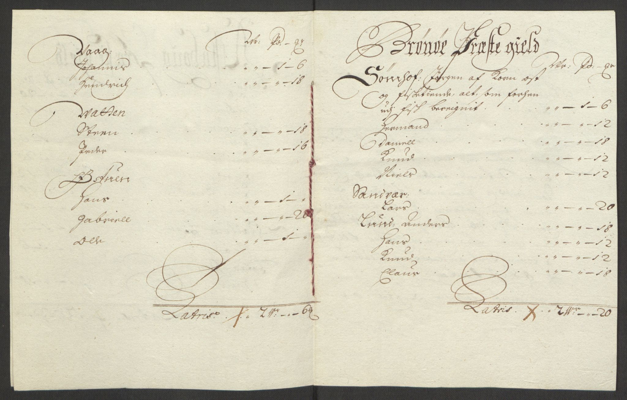 Rentekammeret inntil 1814, Reviderte regnskaper, Fogderegnskap, RA/EA-4092/R65/L4505: Fogderegnskap Helgeland, 1693-1696, s. 410