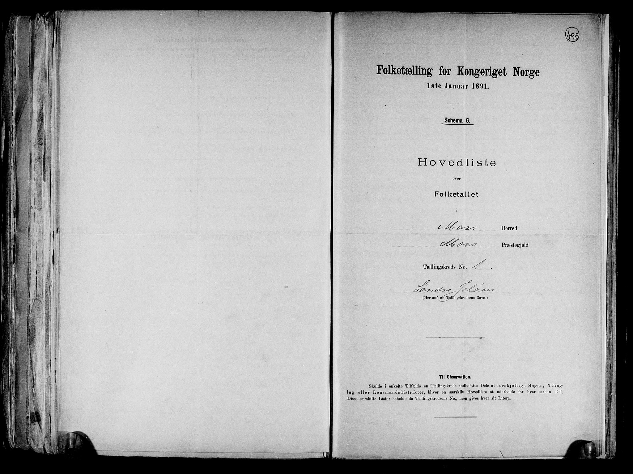 RA, Folketelling 1891 for 0194 Moss herred, 1891, s. 4