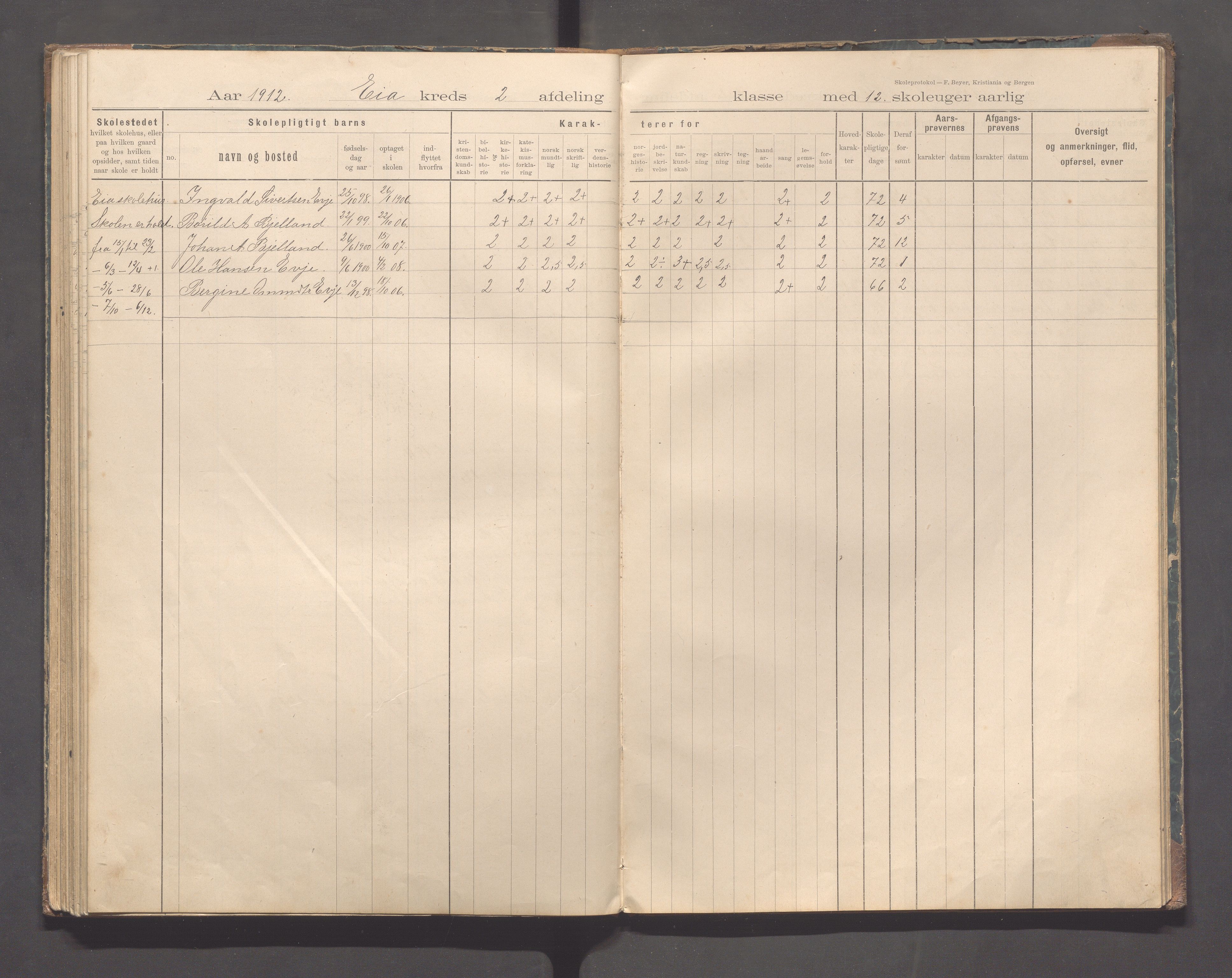 Sokndal kommune- Eia skole, IKAR/K-101148/H/L0001: Skoleprotokoll - Eia, Refsland, Tellnes, 1894-1919, s. 67