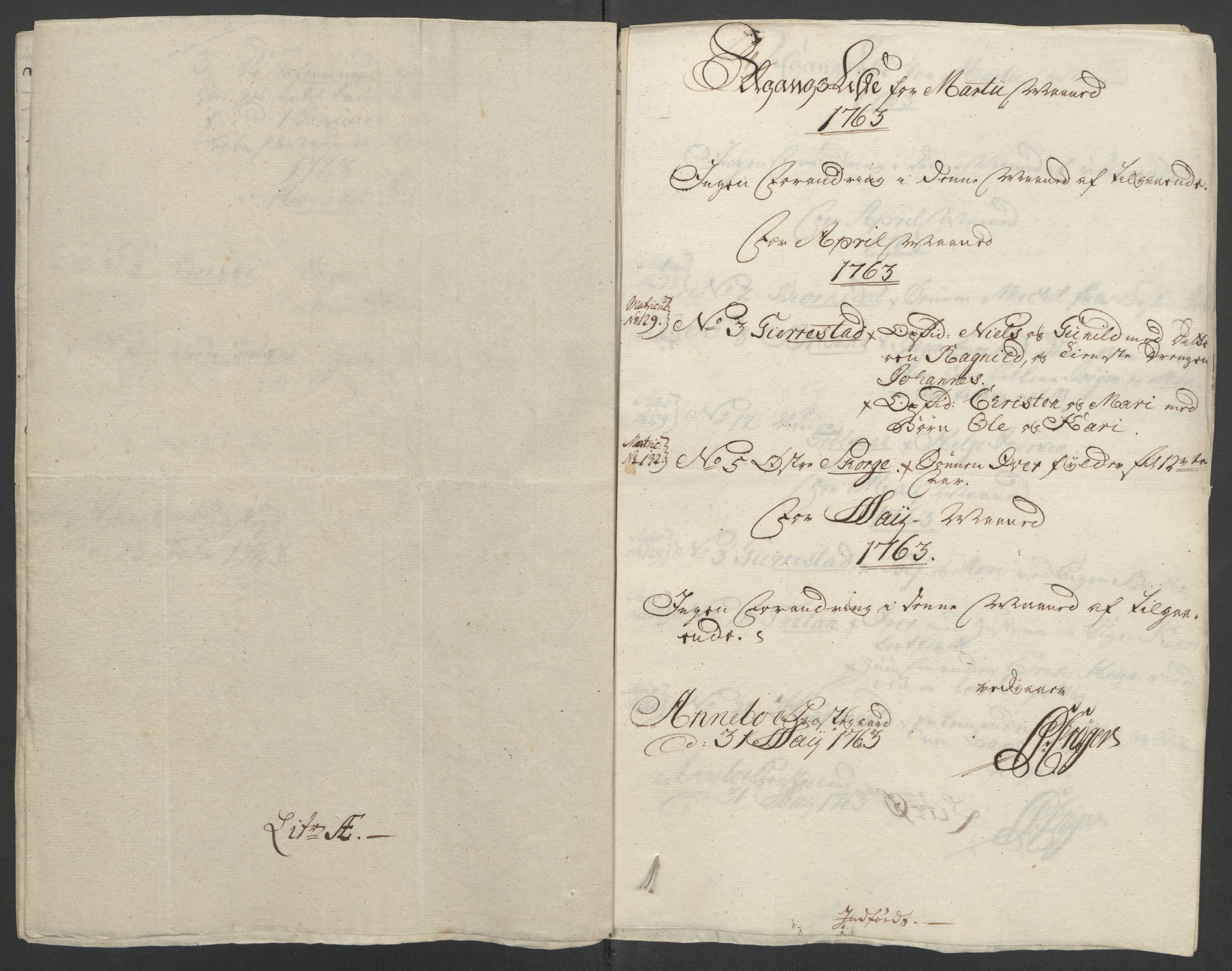 Rentekammeret inntil 1814, Reviderte regnskaper, Fogderegnskap, RA/EA-4092/R33/L2033: Ekstraskatten Larvik grevskap, 1762-1764, s. 188