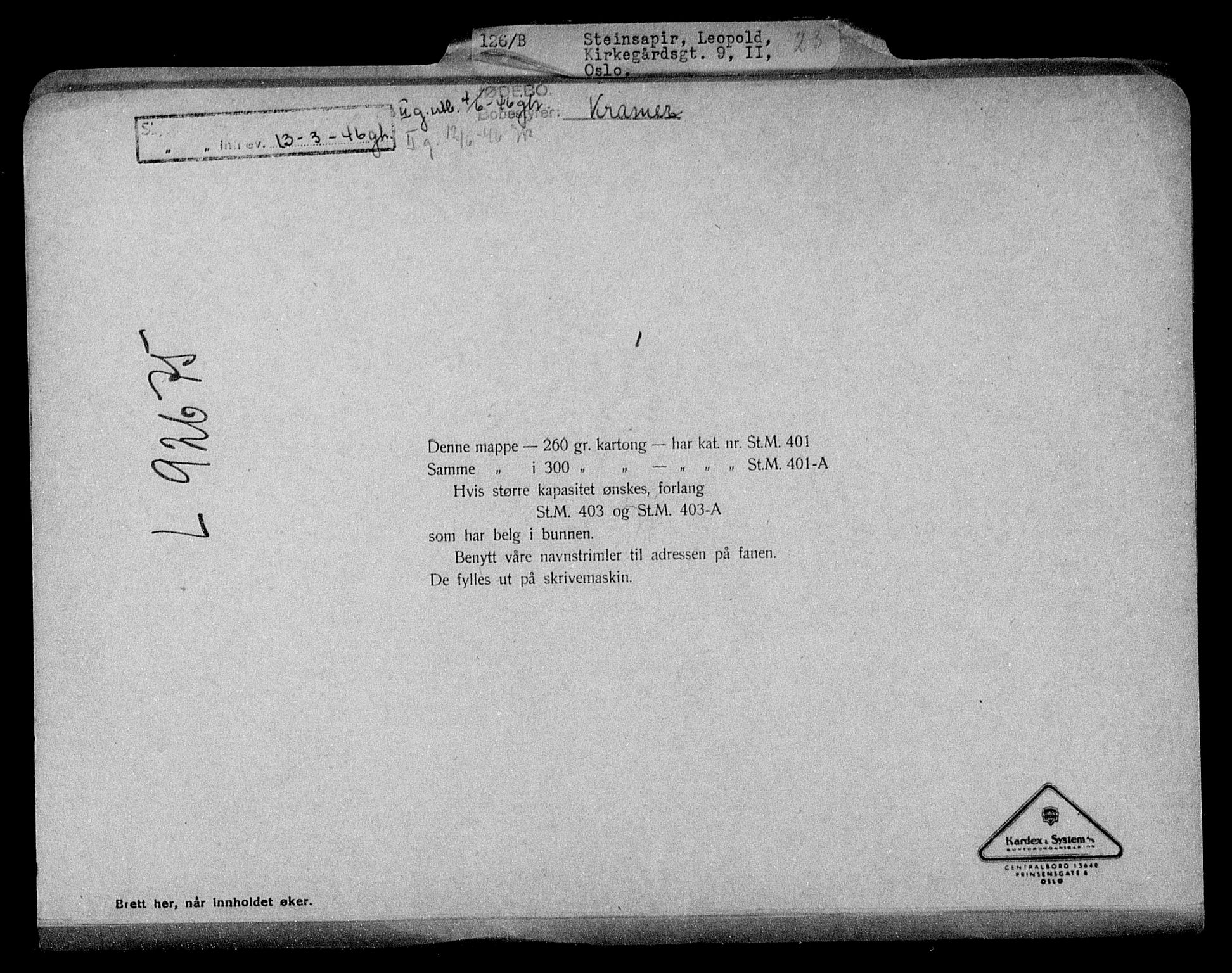 Justisdepartementet, Tilbakeføringskontoret for inndratte formuer, RA/S-1564/H/Hc/Hcc/L0983: --, 1945-1947, s. 27