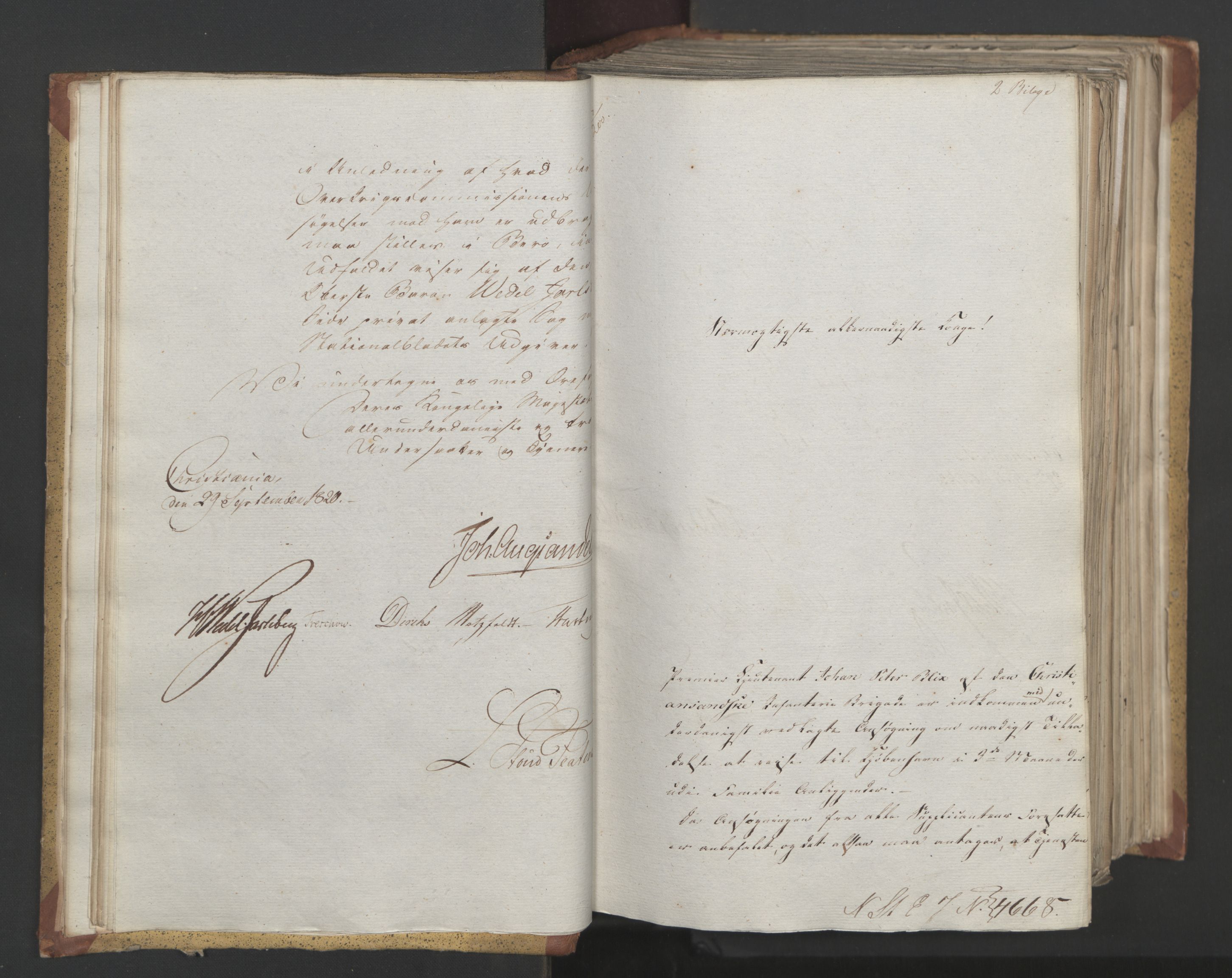 Statsrådsavdelingen i Stockholm, AV/RA-S-1003/D/Da/L0024: Regjeringsinnstillinger nr. 4663-4873, 1820, s. 24